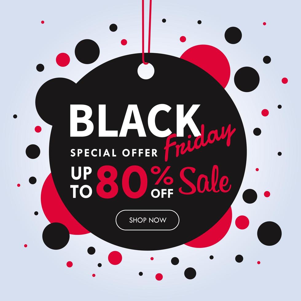 Sale label design to make a promotion for BlackFriday vector