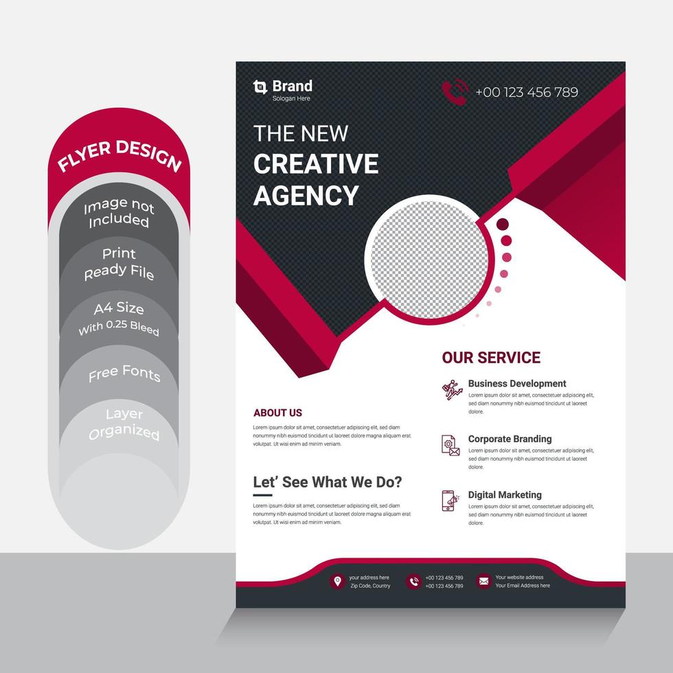 Template design for Brochure vector