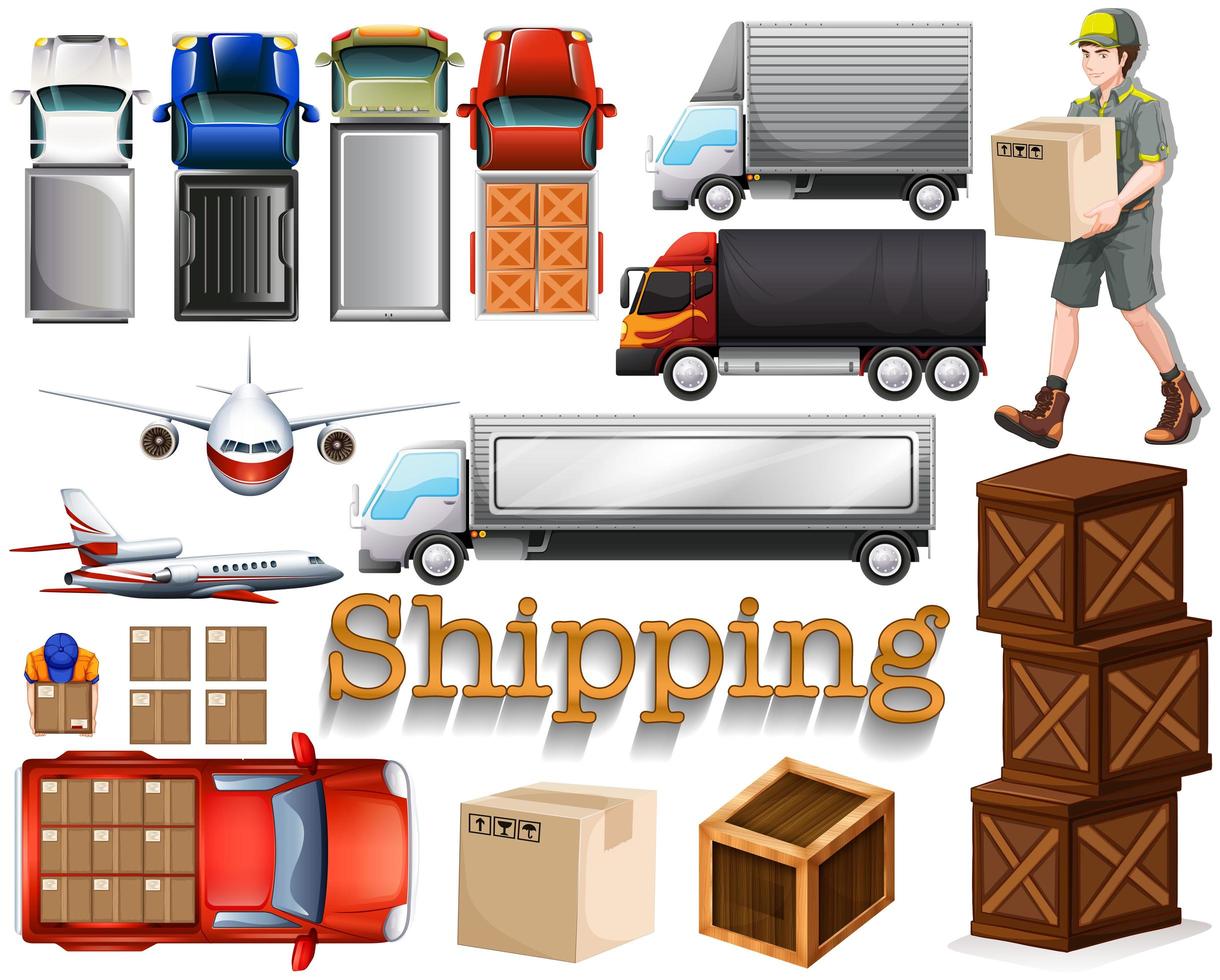 Cargo service with different transportation vector