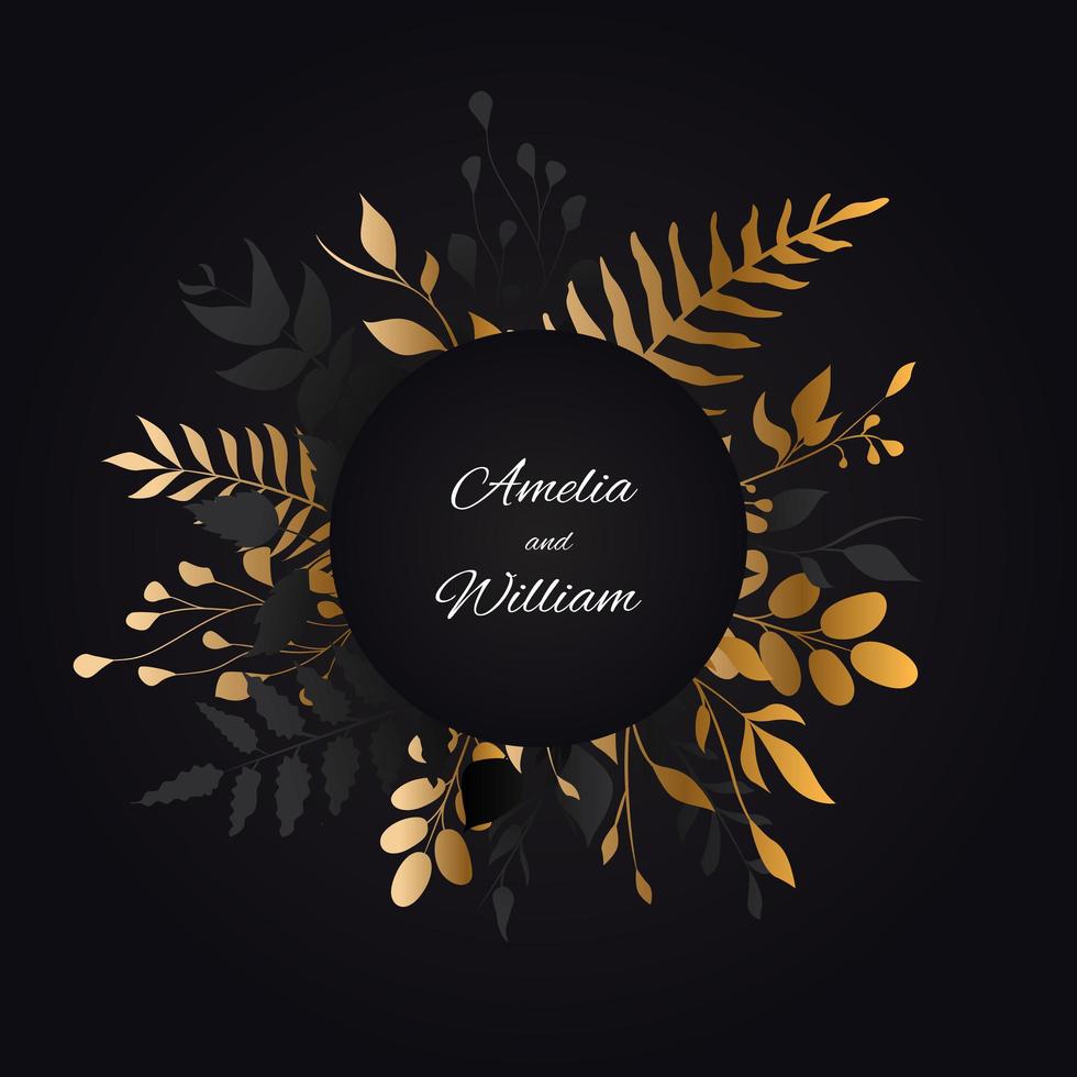 Floral Background for Wedding Invite Card vector