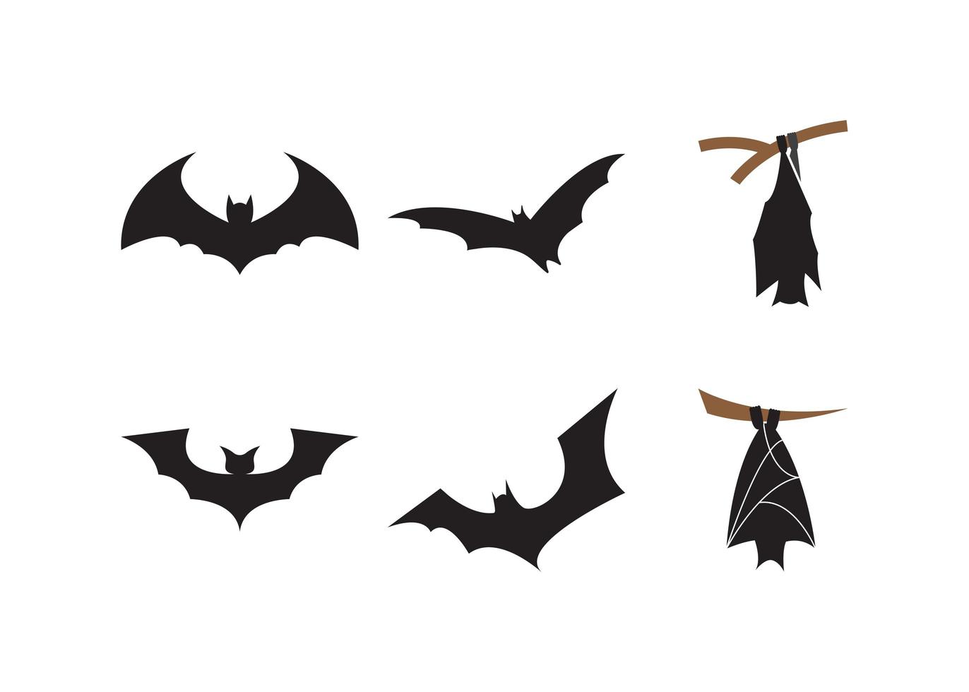 Bat volando icono diseño plantilla vector ilustración aislada