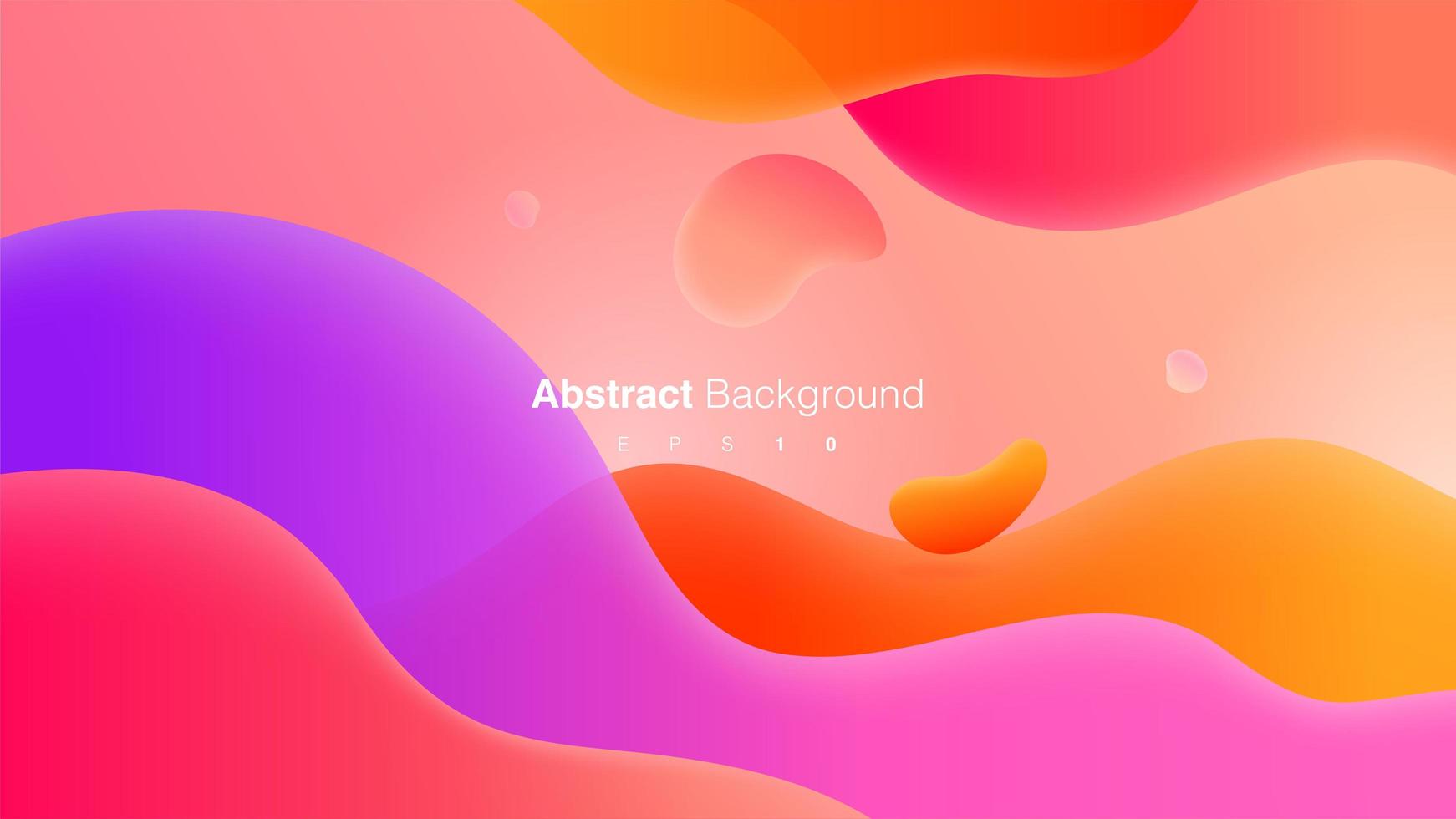 Abstract Geometric Background With Liquid Shapes vector