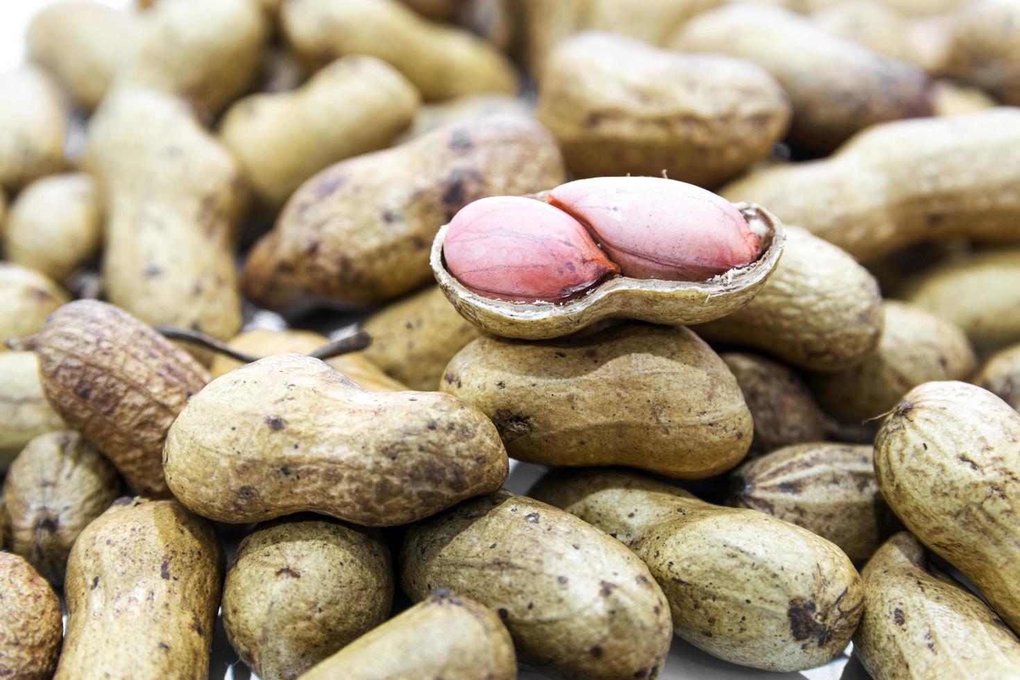 Closeup of peanuts photo