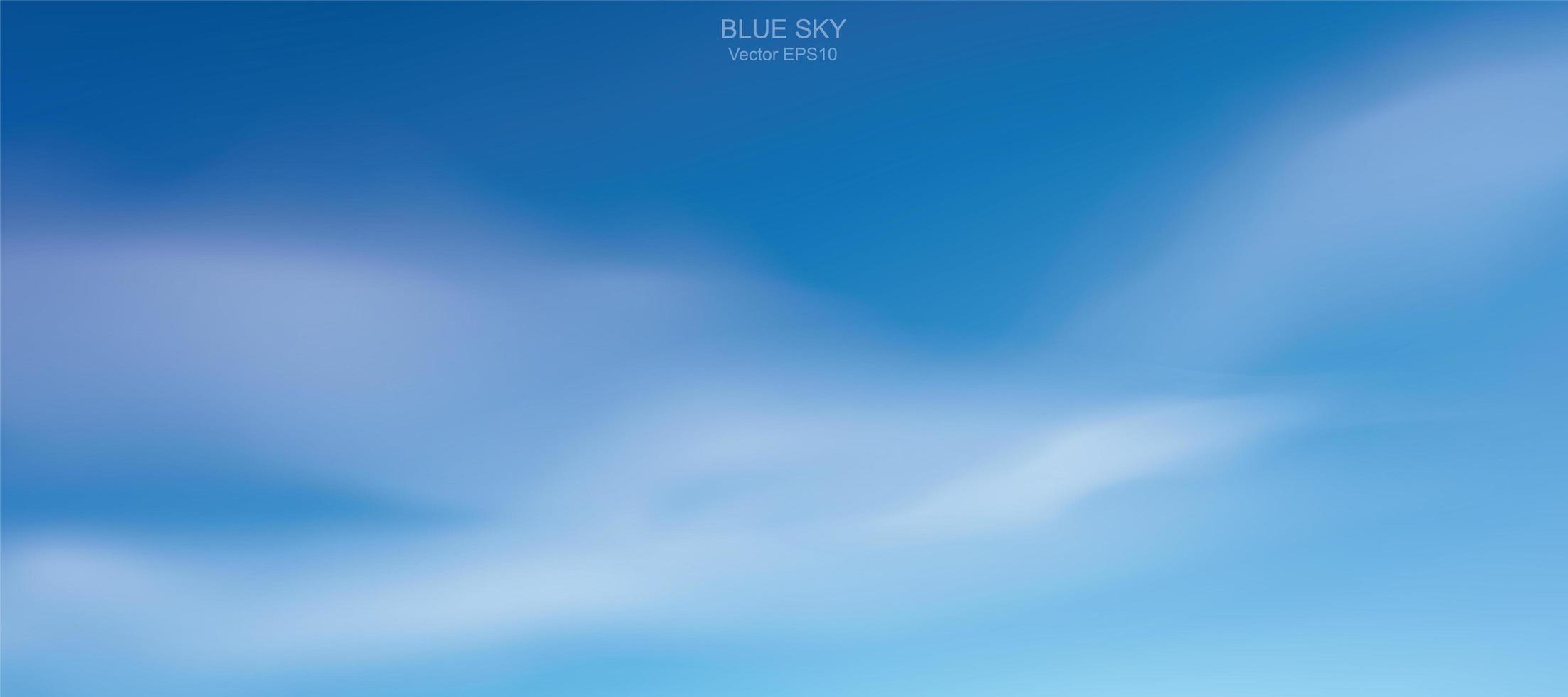 Blue sky background with white clouds vector