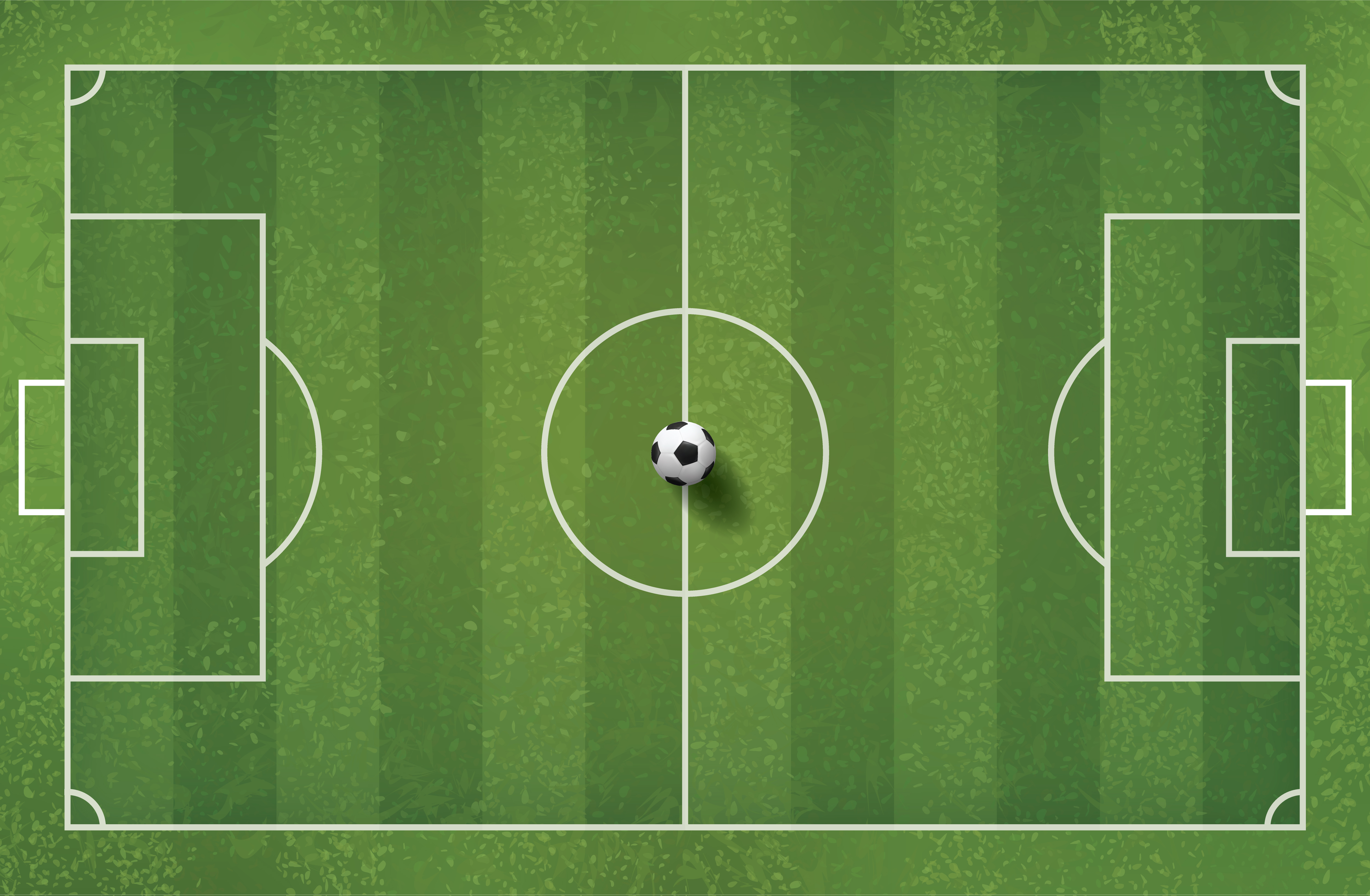Top down view of soccer or football on field 1343805 Vector Art at Vecteezy