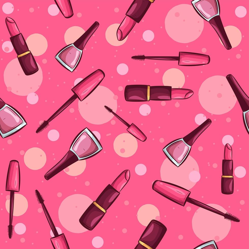 Glossy lips with dripping pink paint seamless pattern. 7504586 Vector Art  at Vecteezy