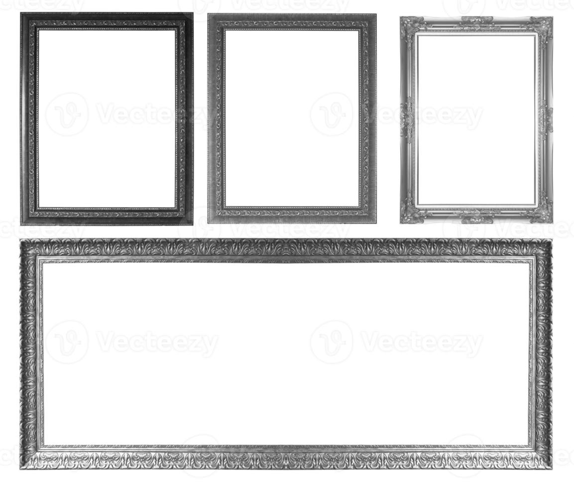 Silver picture frame 1345316 Stock Photo at Vecteezy