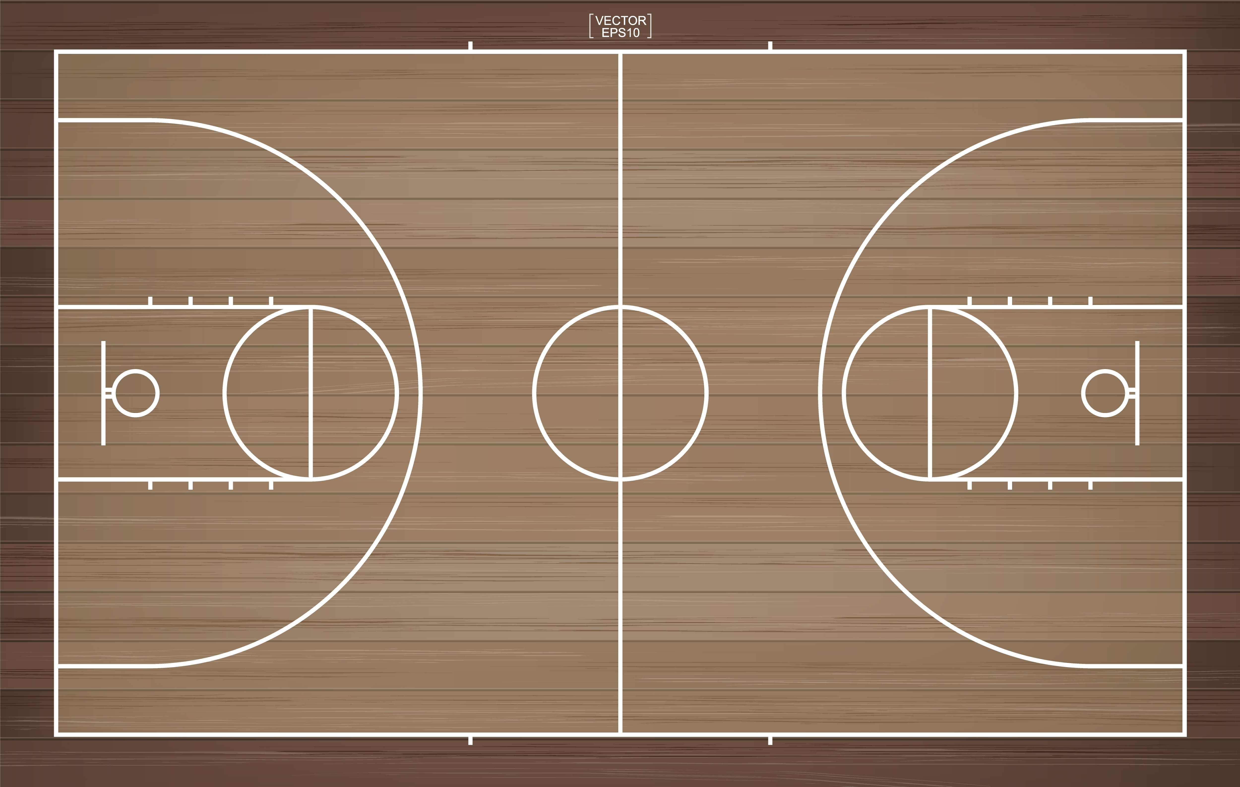 Situation Indsigtsfuld mekanisme Top down view of basketball court 1346644 Vector Art at Vecteezy