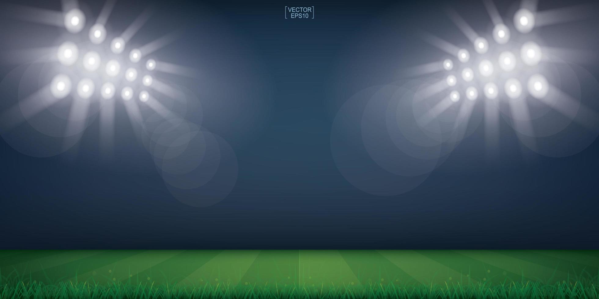 Football Field or Soccer Field Stadium Background vector