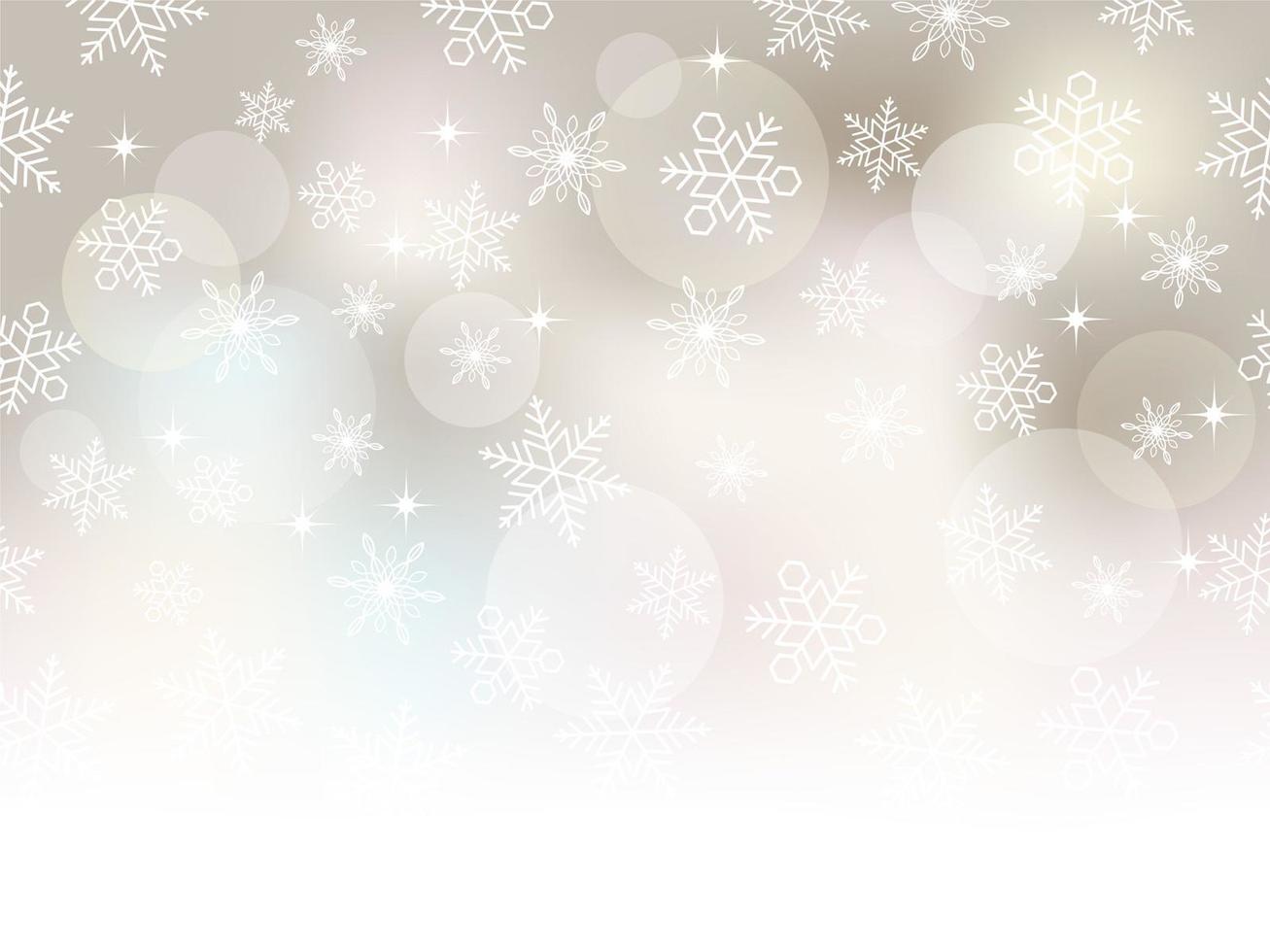 Abstract festive background with snowflakes vector
