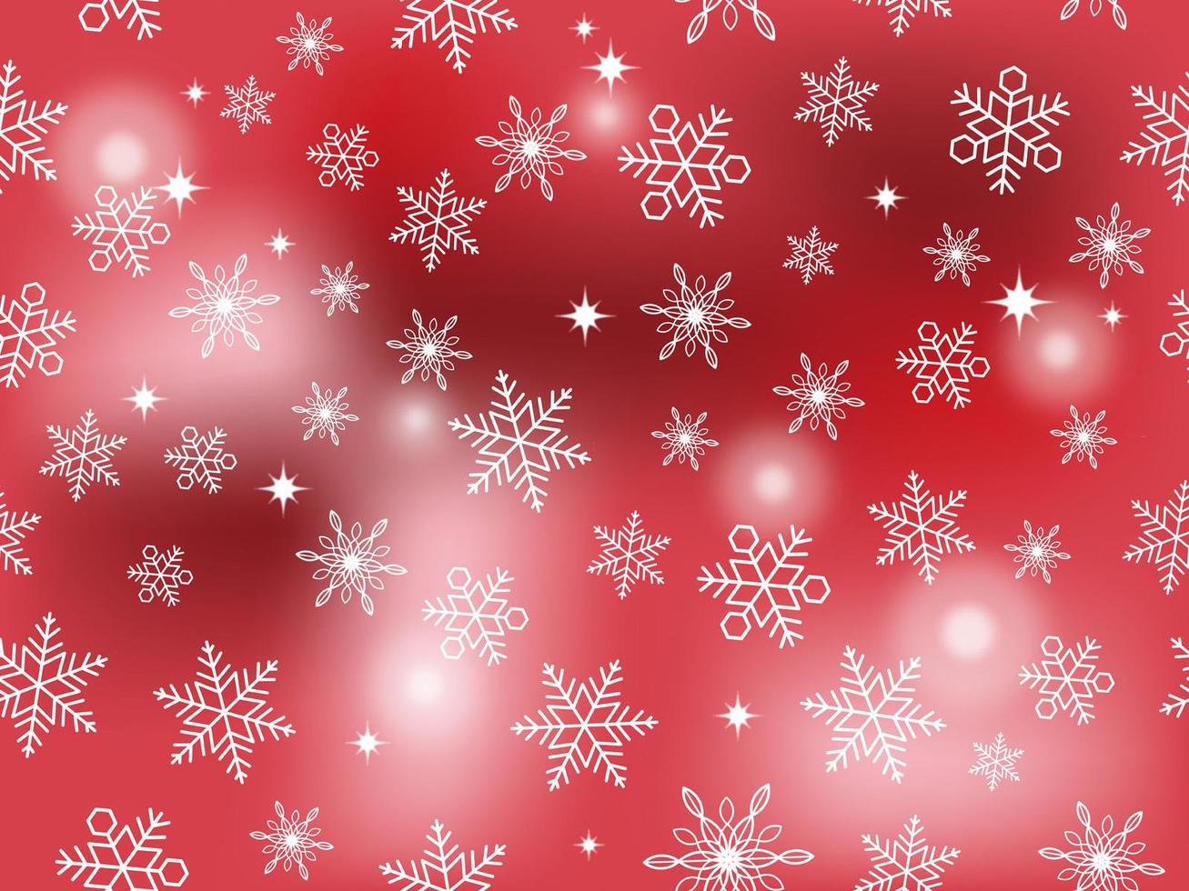 copos de nieve festivos en un fondo transparente vector