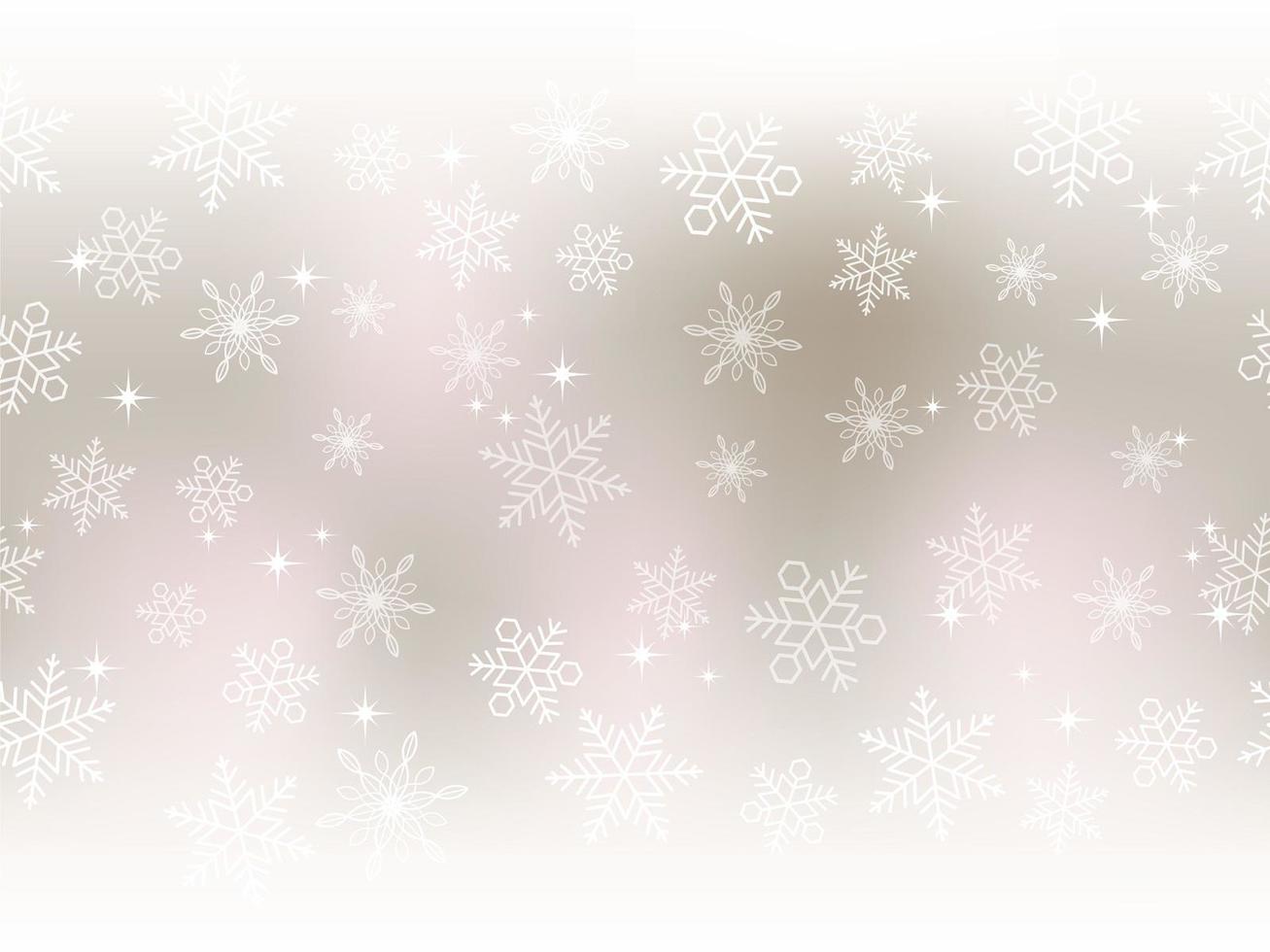 copos de nieve festivos en un fondo de banner transparente vector