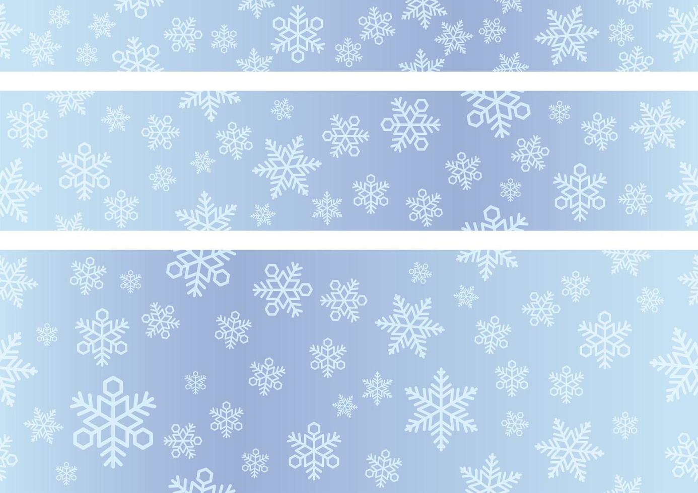 copos de nieve festivos en un fondo de banner transparente vector