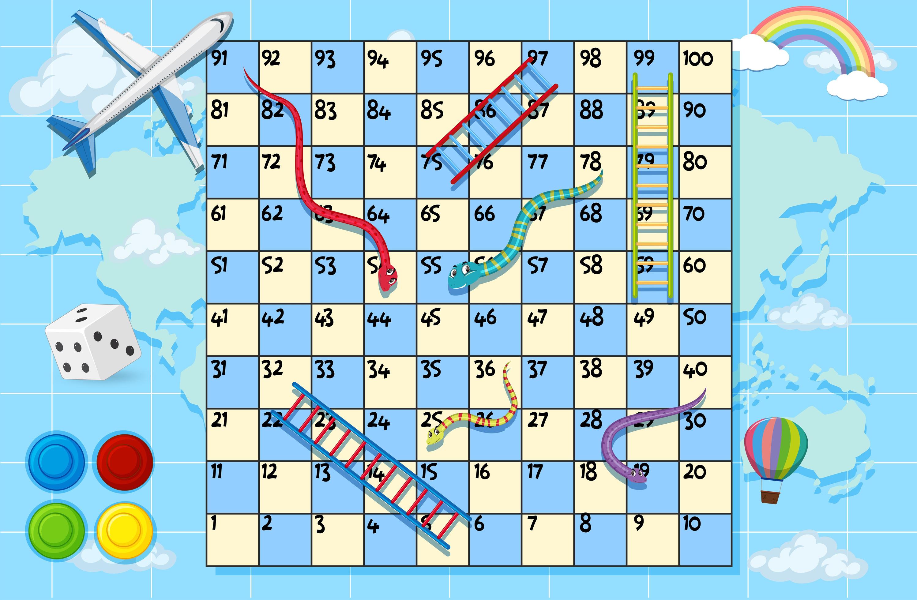 A map board game template 1349309 Vector Art at Vecteezy