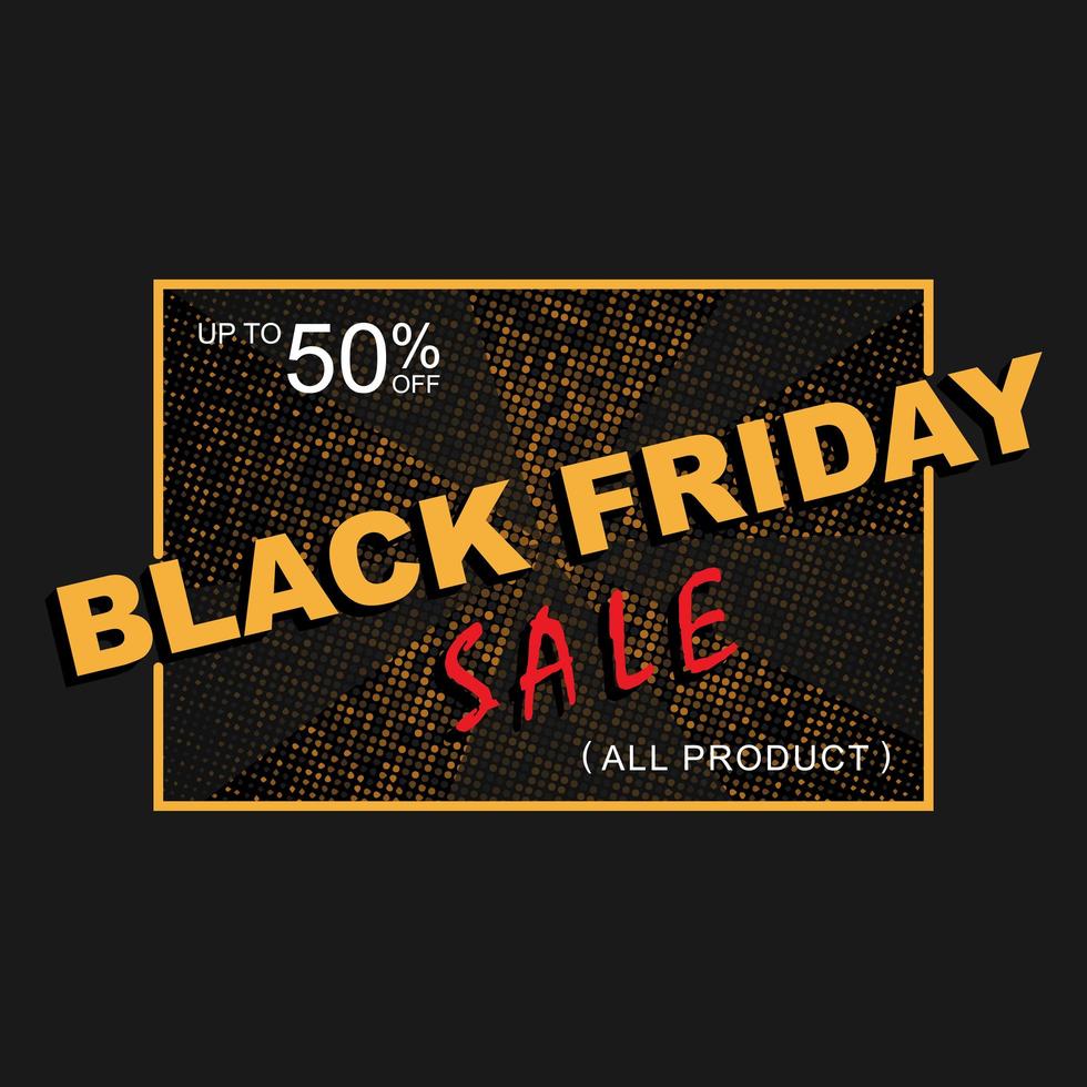 Black friday sale banner with sparkles vector