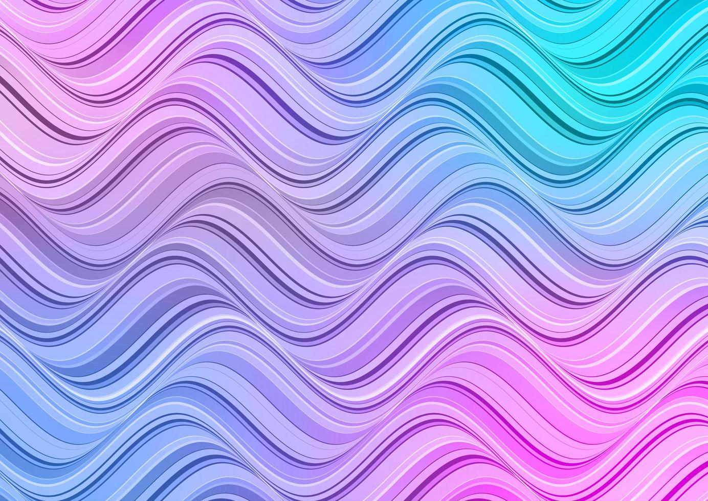 Pastel colored waves design vector