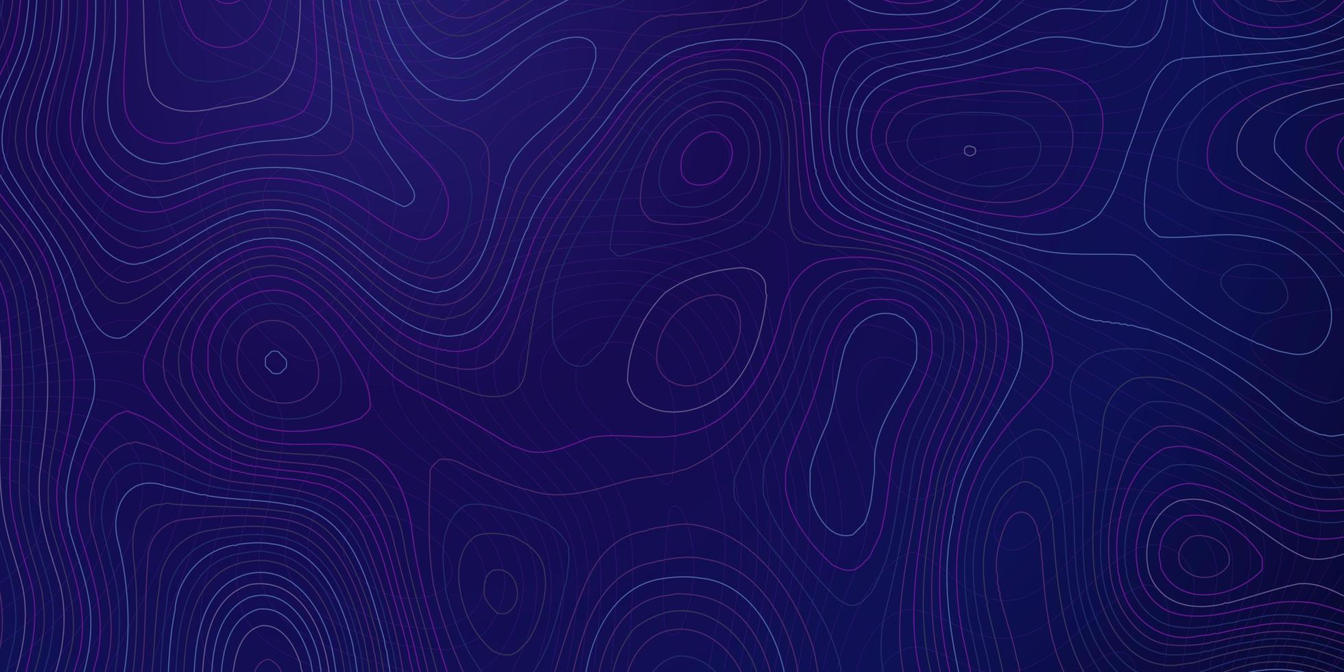 Banner with topography pattern vector