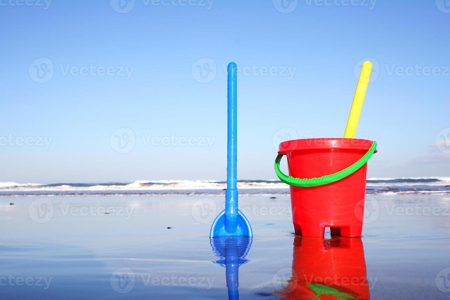 Beach Bucket and Spade 1352342 Stock Photo at Vecteezy