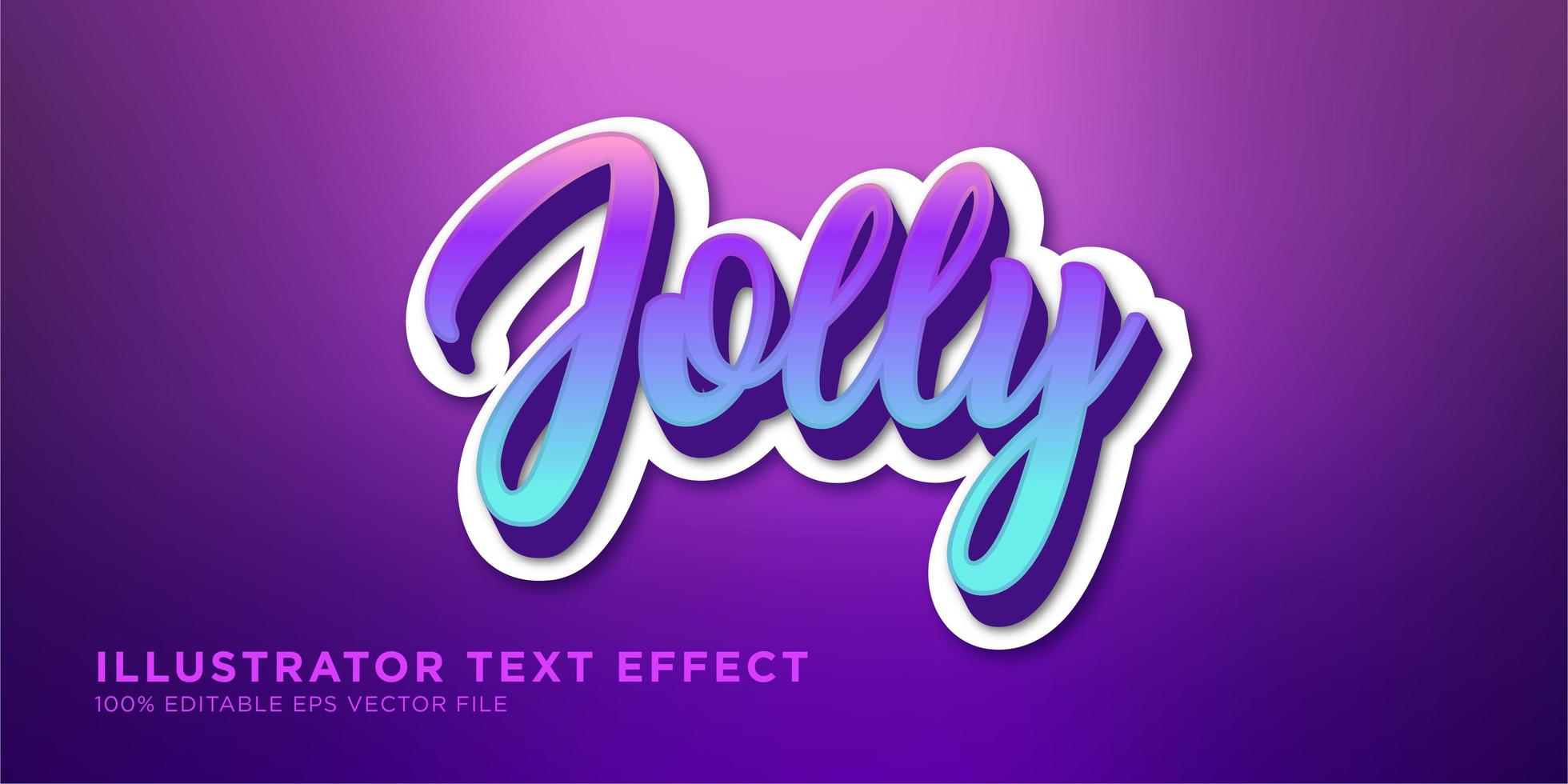 diseño de efecto de texto degradado alegre vector