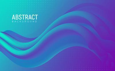 Abstract Gradient 3D Shape Liquid Design vector