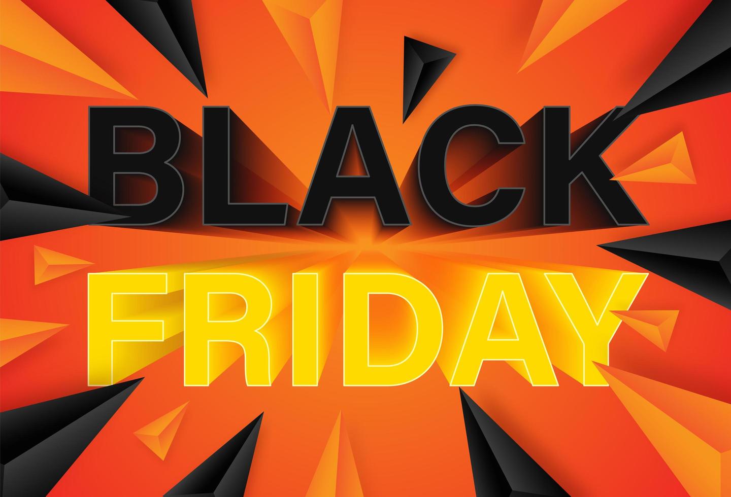 Black Friday Poster Design vector