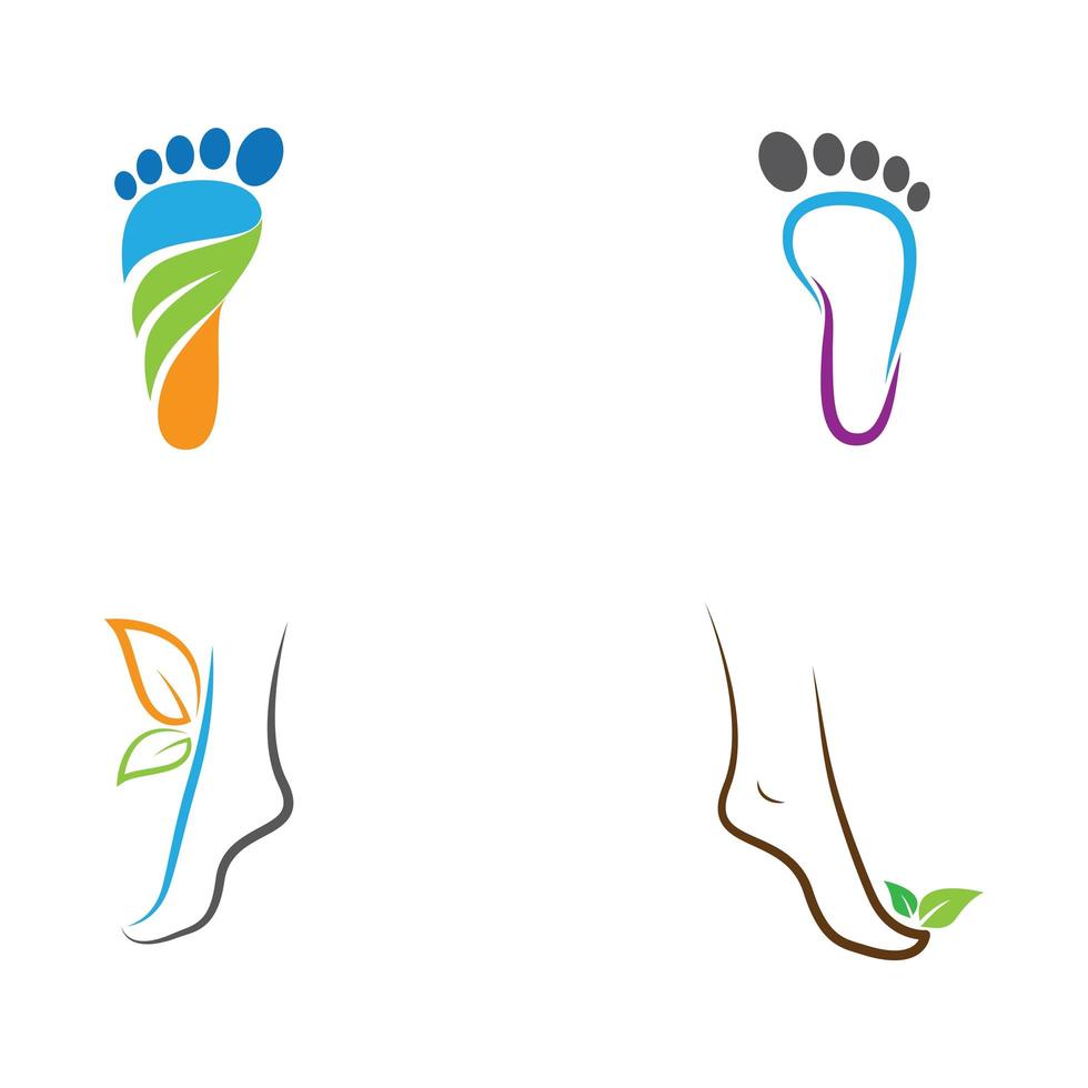 Foot care set vector