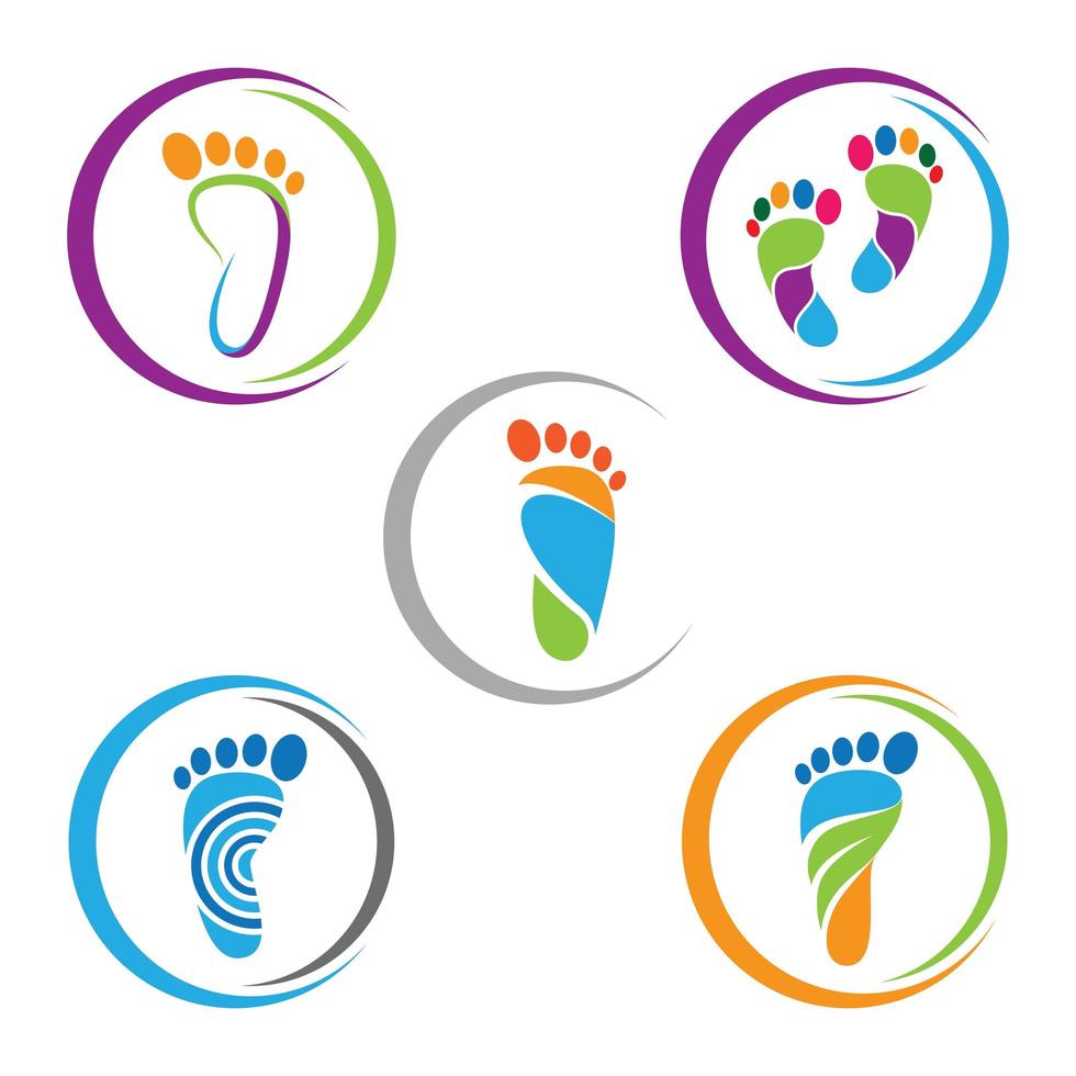 Foot care set vector