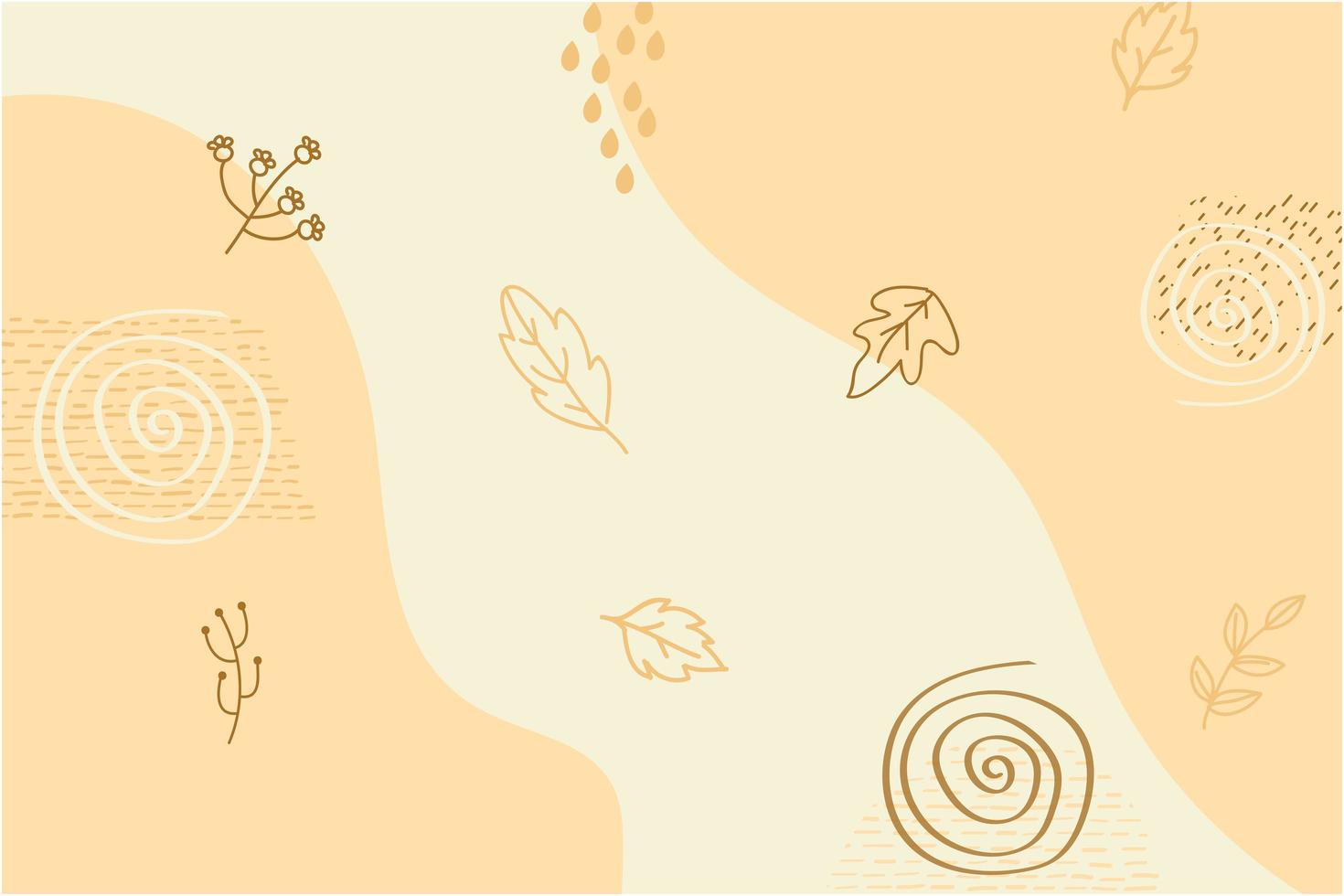 Autumn Background in Yellow and Orange Colors vector