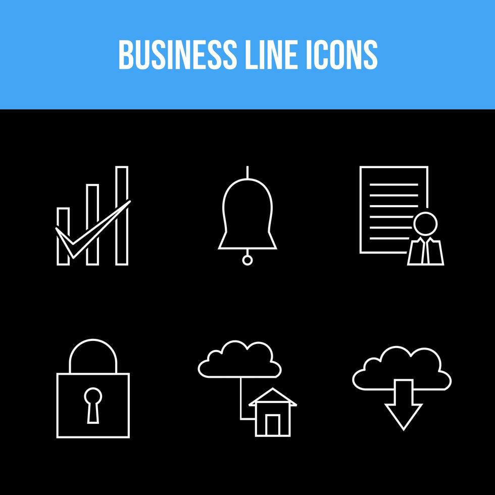 Beautiful business icons vector