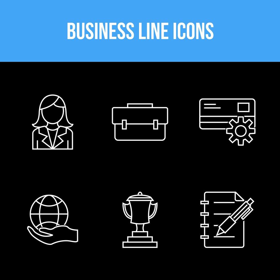 6 Icon Set for Business  vector