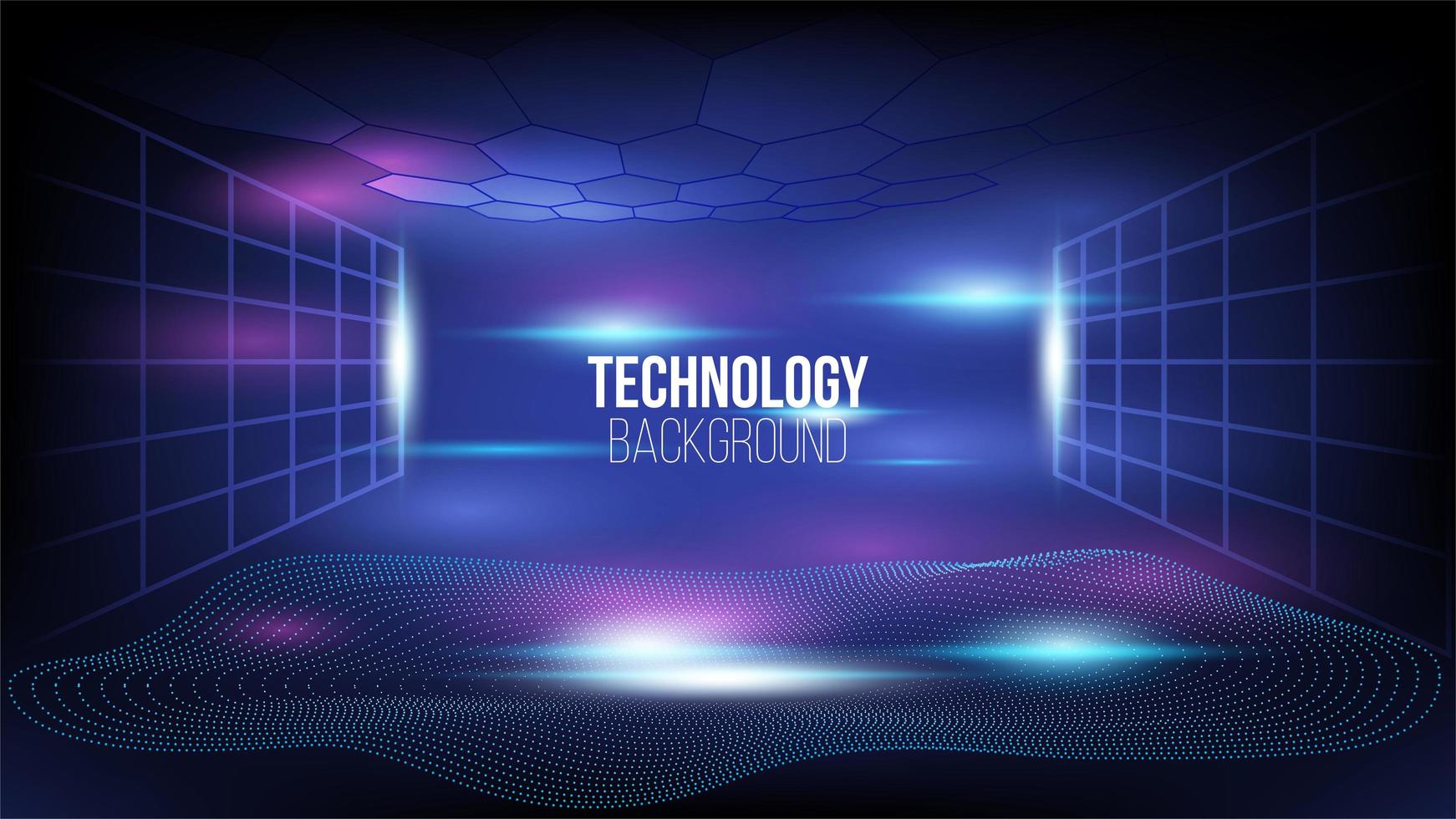Abstract hi-tech communication technology background vector