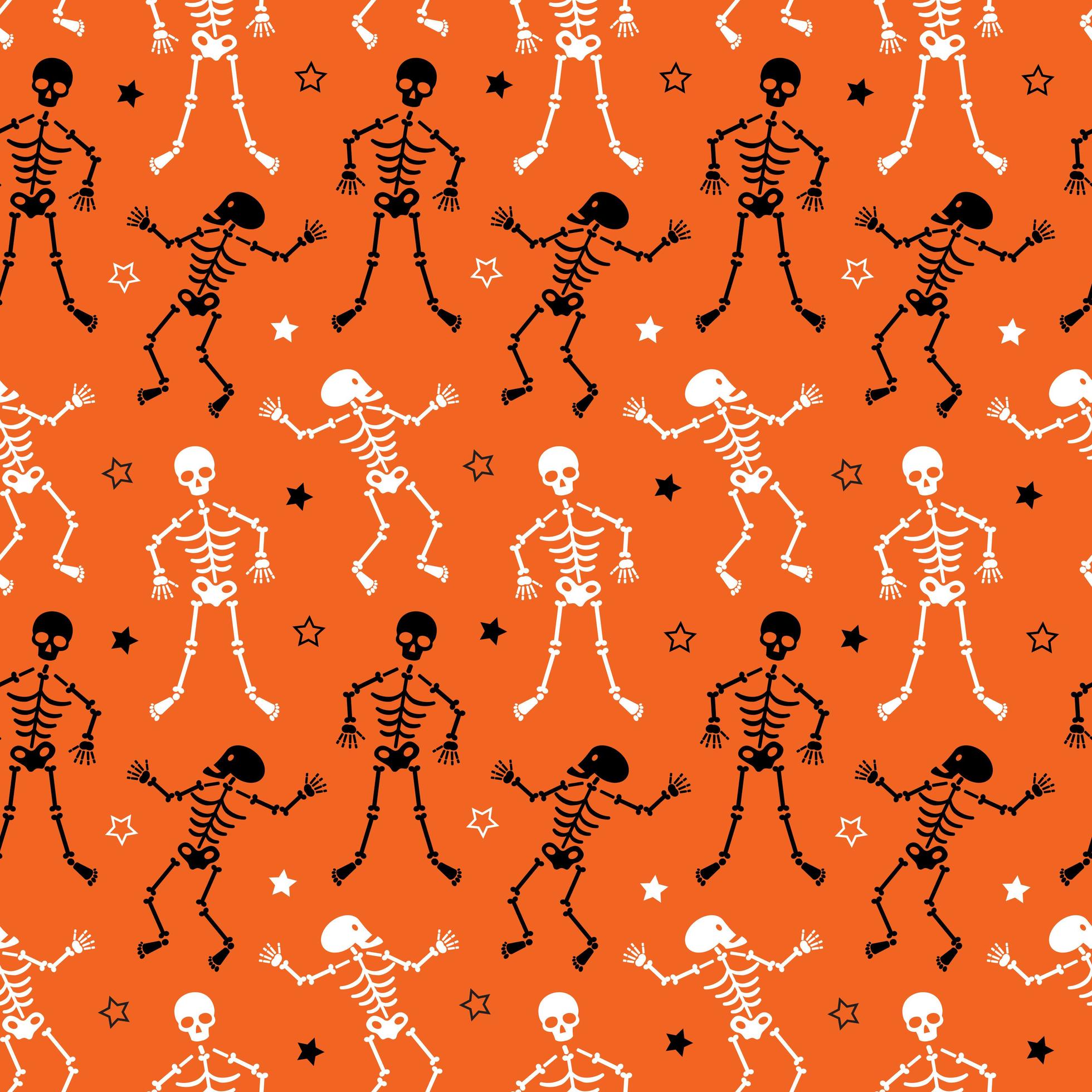 Halloween skeletons and stars seamless pattern 1361704 Vector Art at