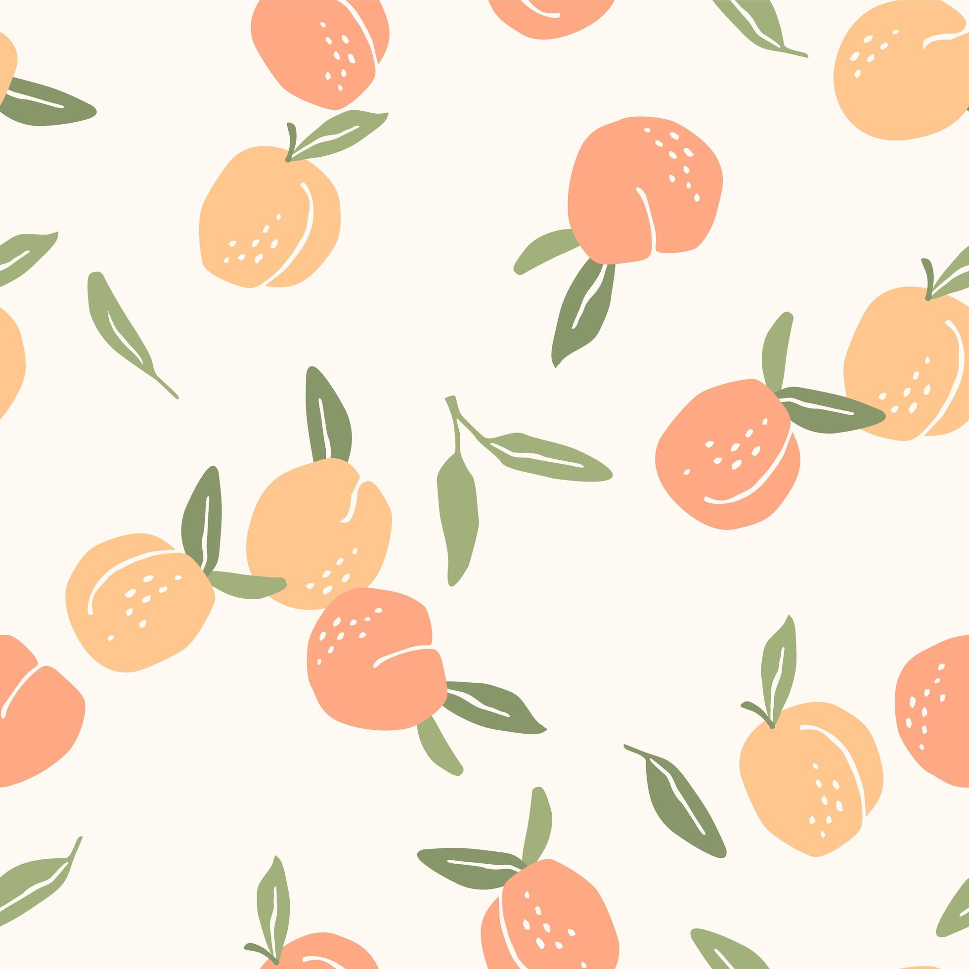 Seamless Pattern with Peaches 1361728 Vector Art at Vecteezy