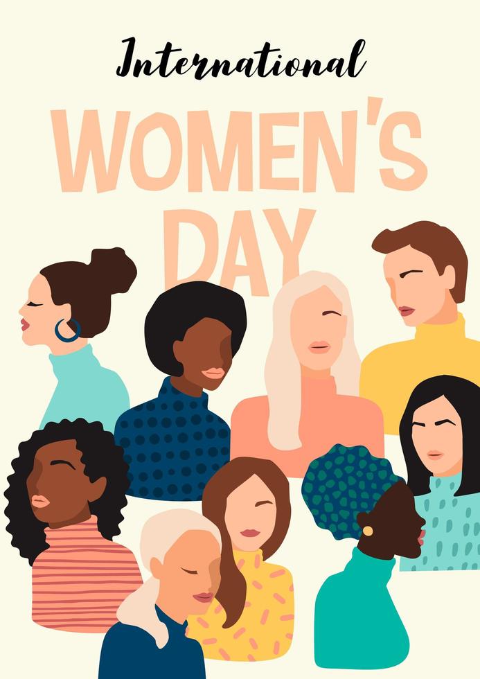 International Women's Day Poster 1361778 Vector Art at Vecteezy