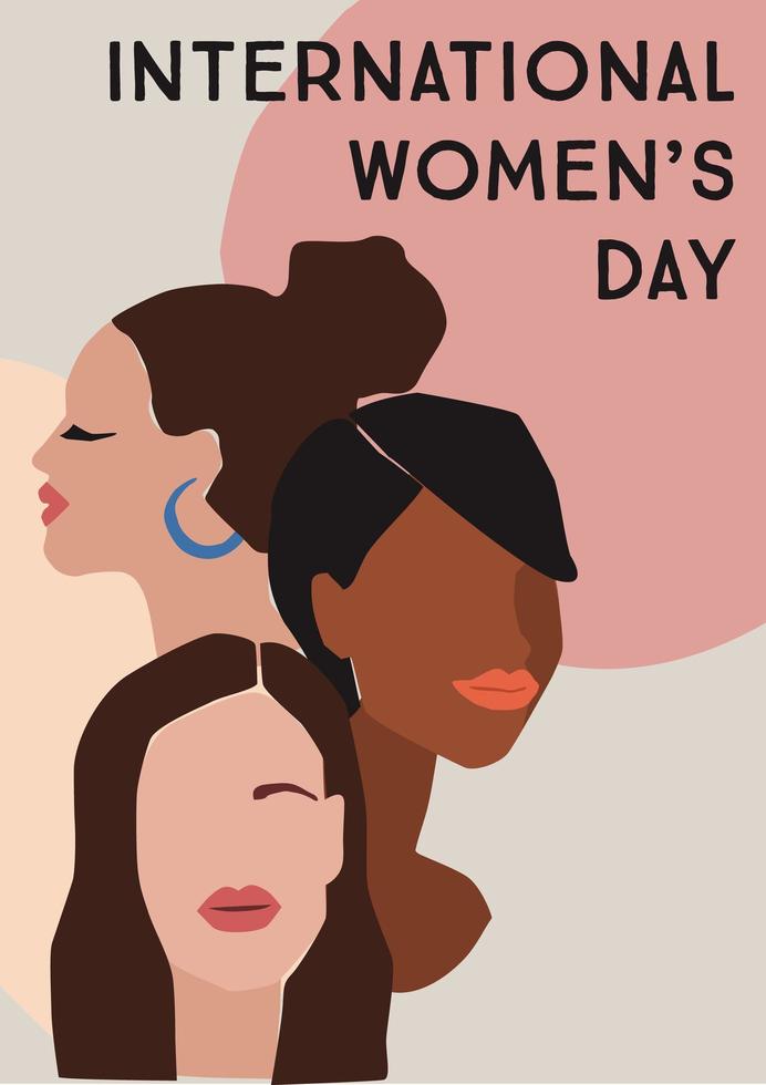 International Women's Day Poster vector