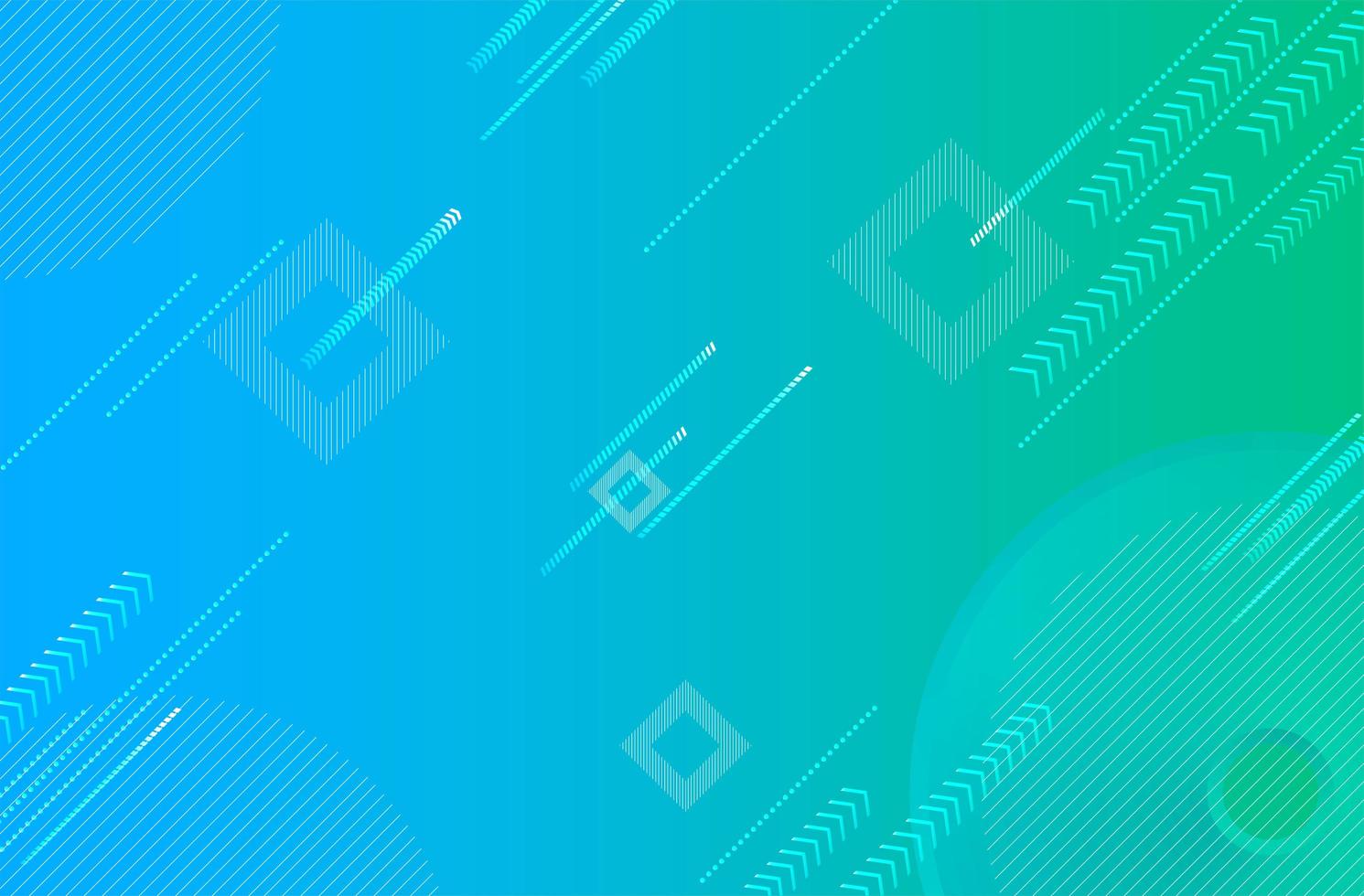 Abstract Blue Green Gradient Digital Background vector