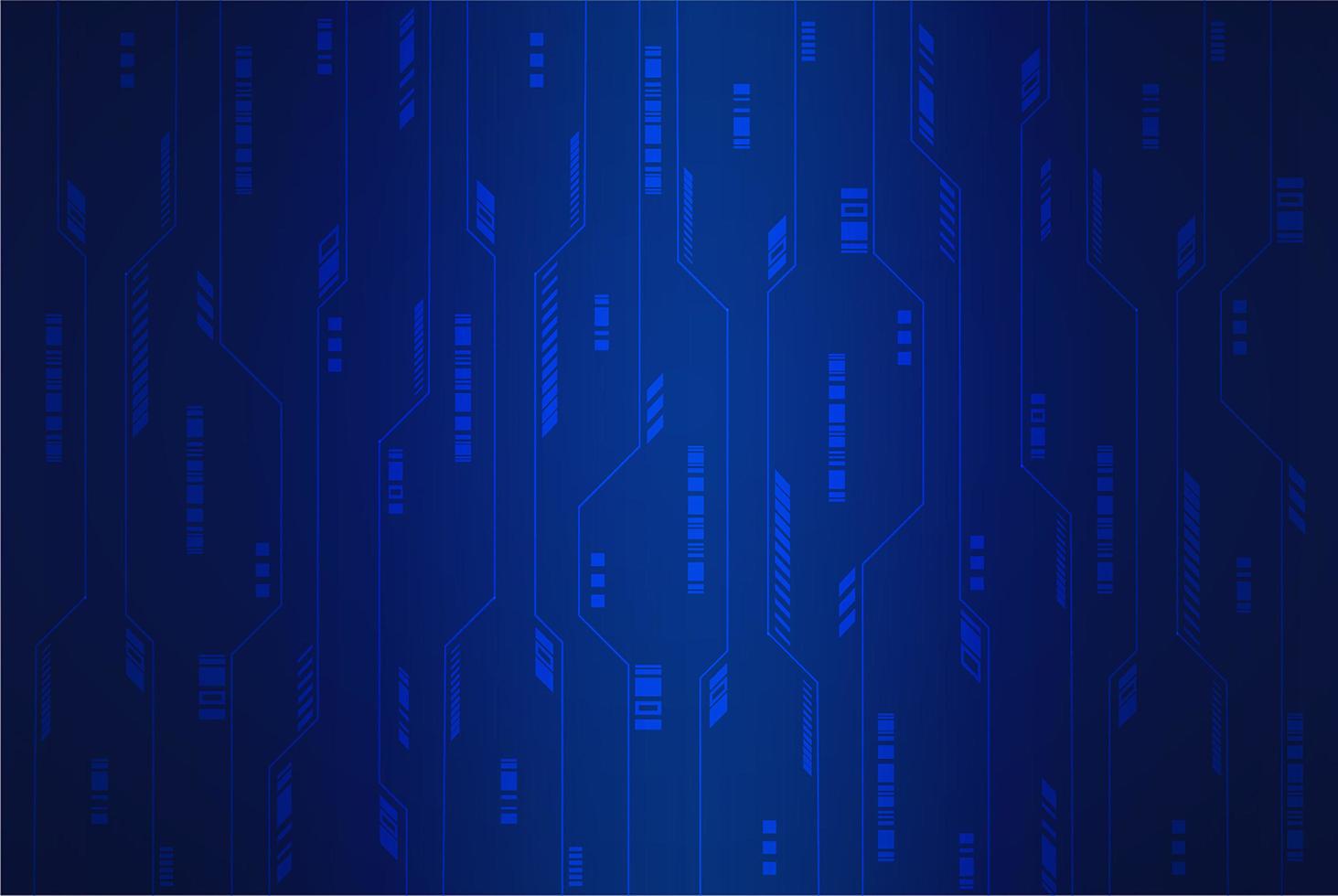 Blue Cyber Circuit Future Technology Background vector