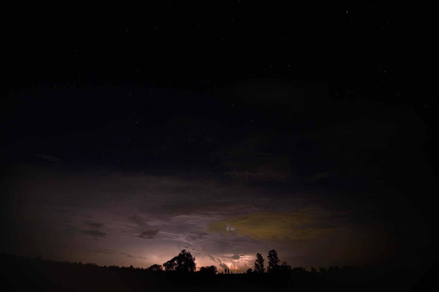 View of lightning in the sky  photo