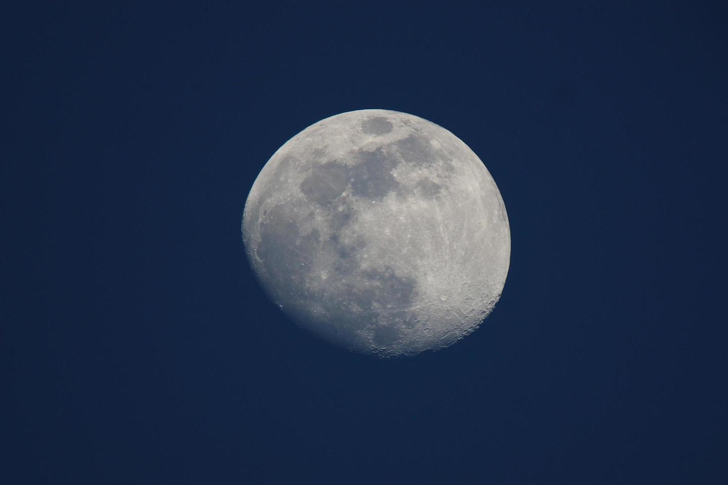 Three quarter moon photo