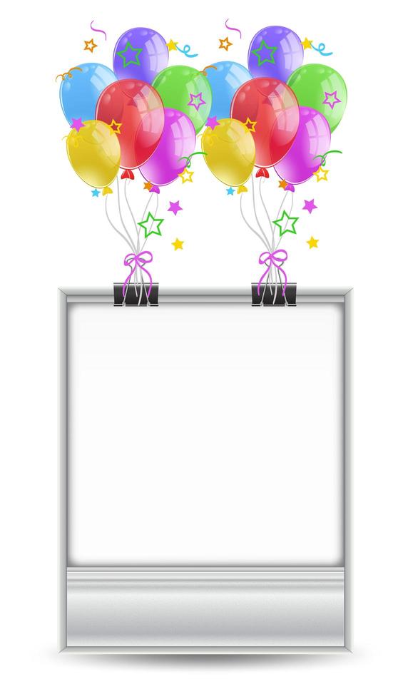 Simple celebration frame template  vector