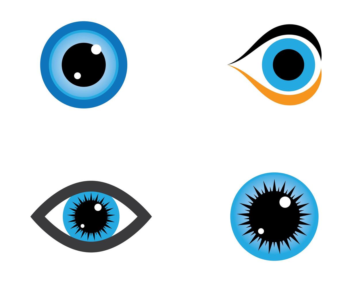 diseños de símbolo de ojo vector