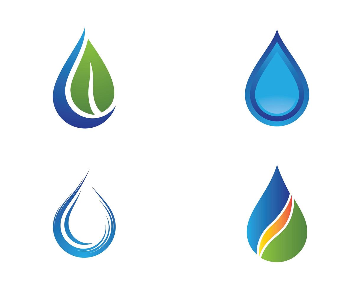 Water drop set vector