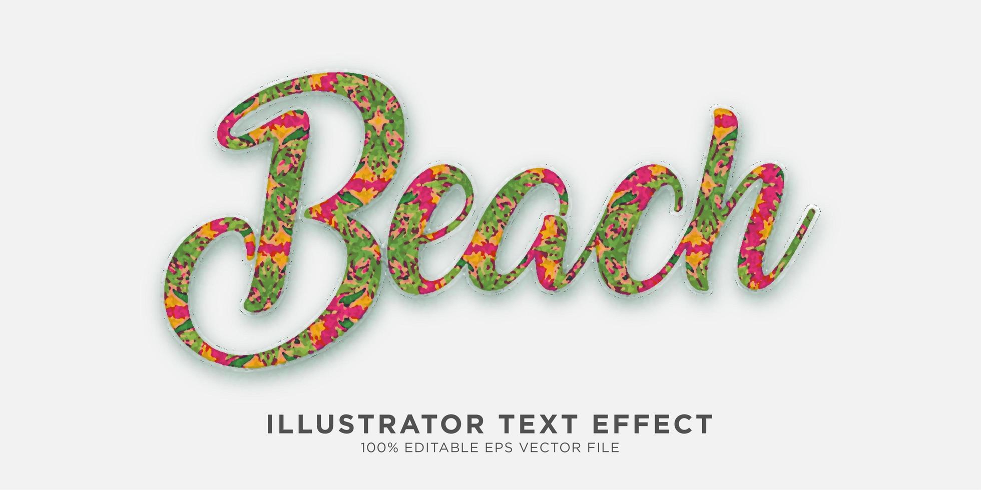 Text Effect Illustrator Style Effect vector