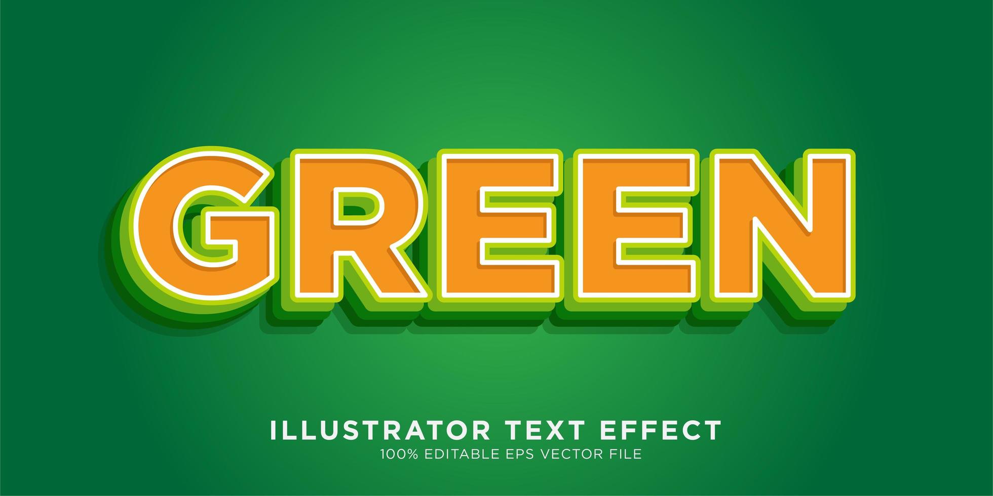 Text Effect Illustrator Style Effect vector