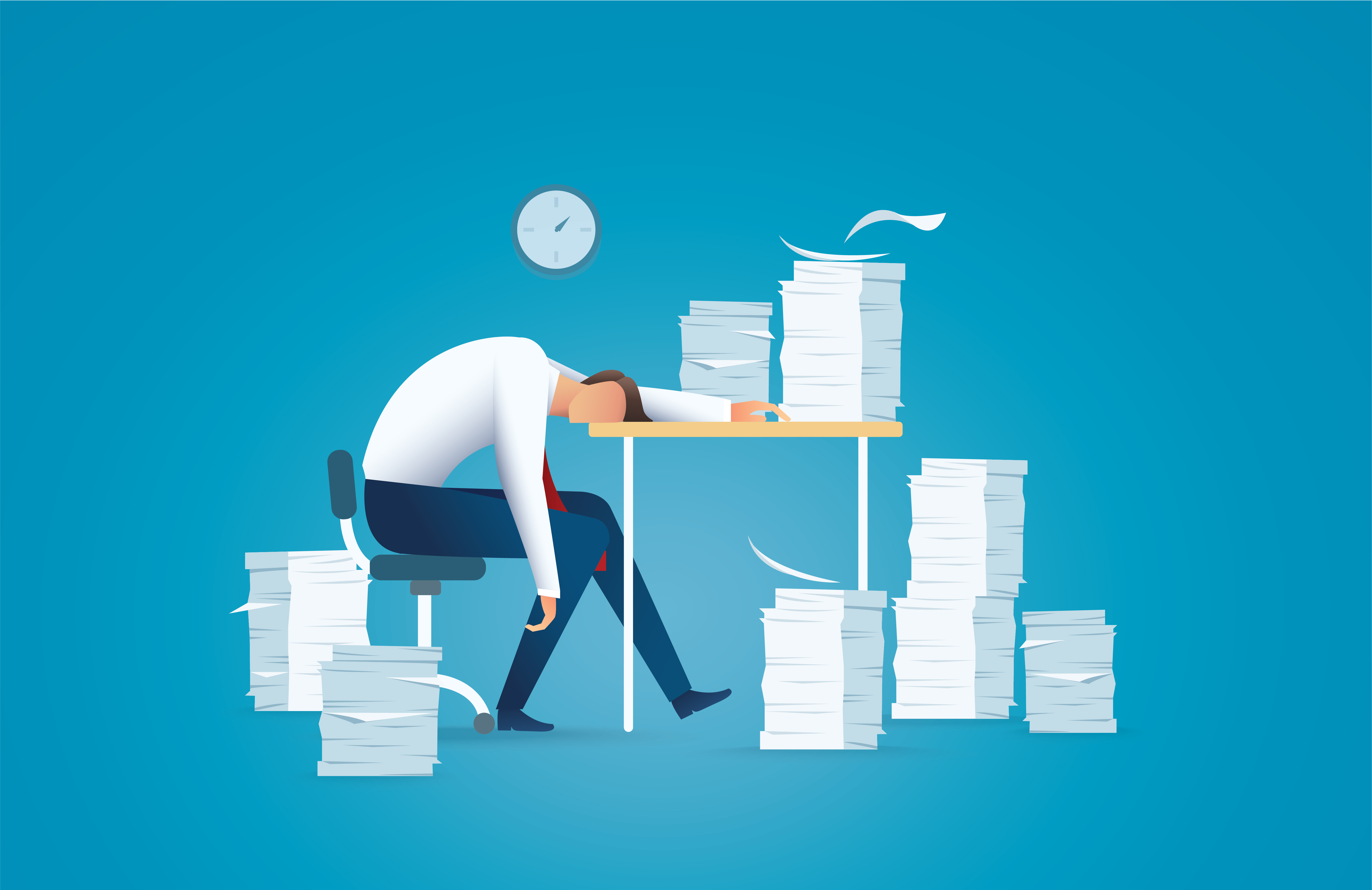 Workload. Workload. Workload. Закопался в работе. Estresado.