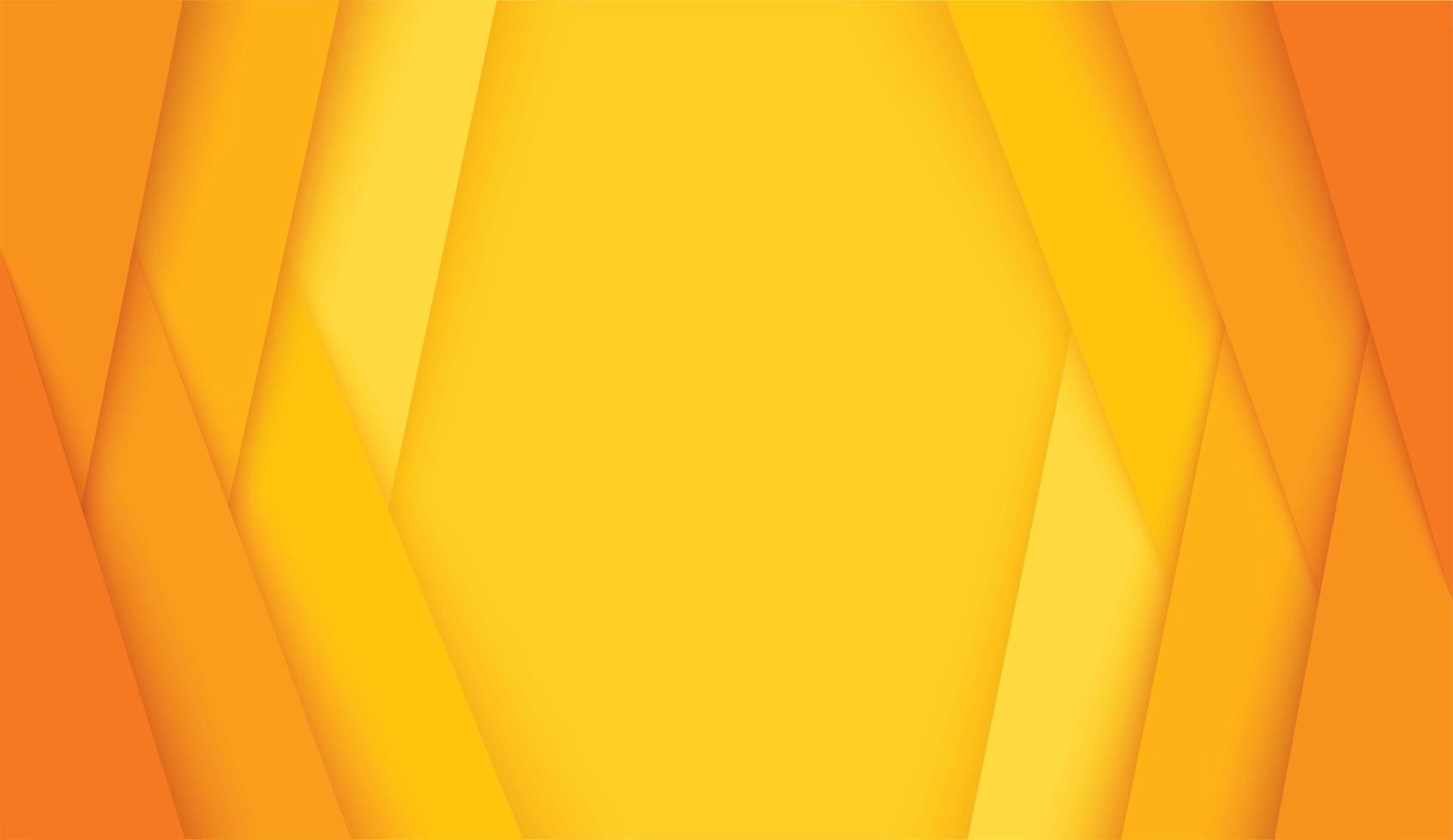 Modern orange and yellow angled layers frame vector