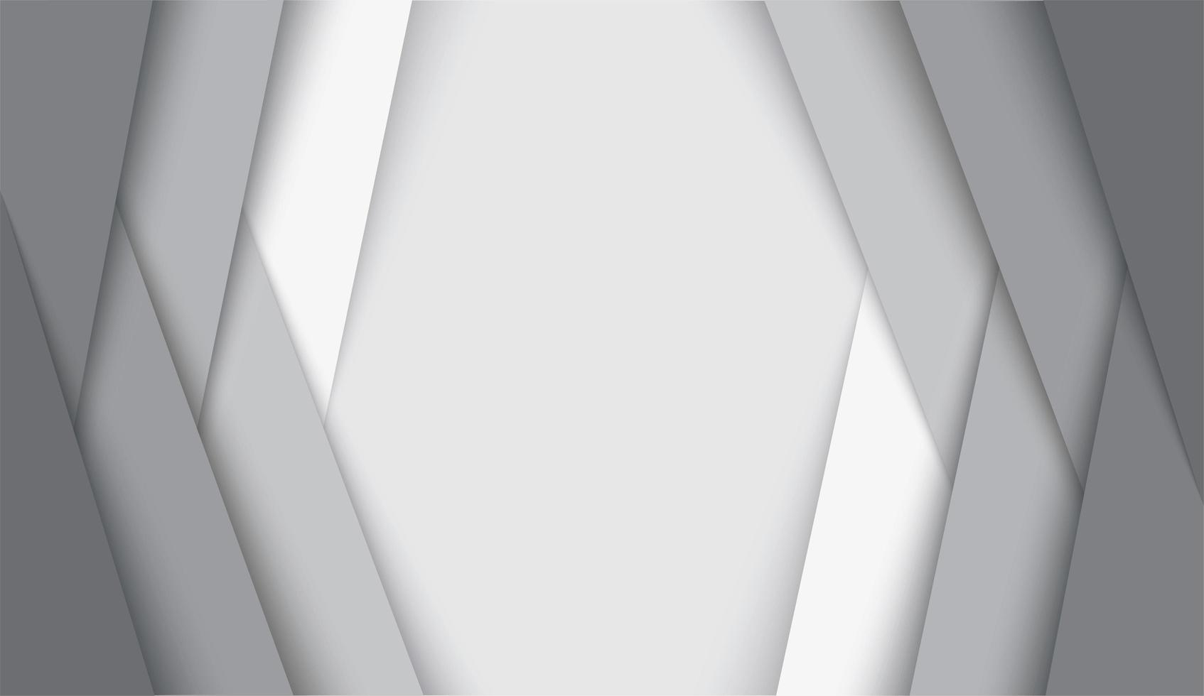 Modern white and gray angled layers frame vector