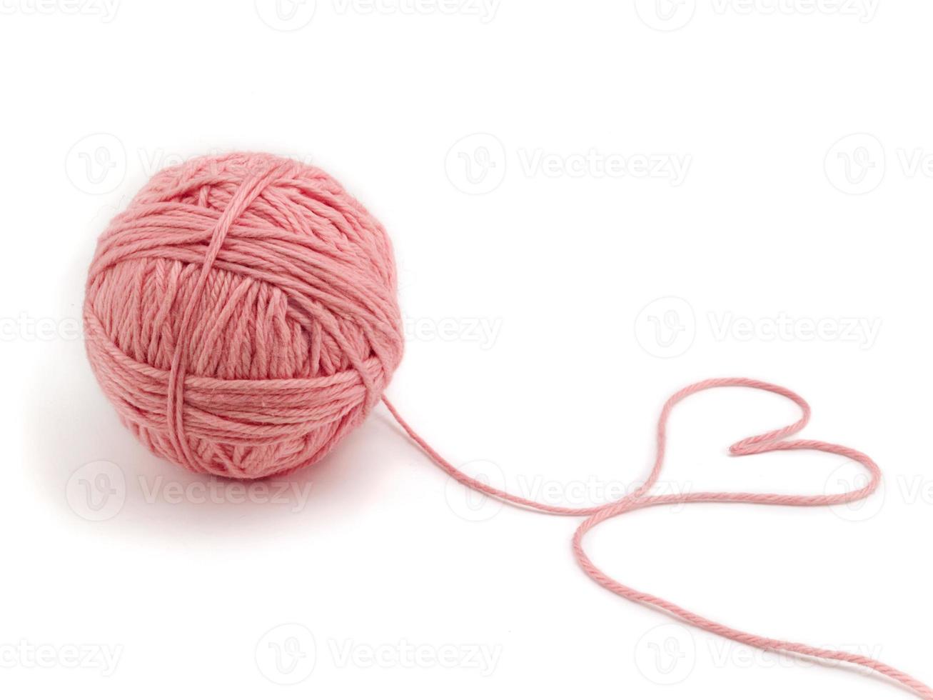 Ball of knitting yarn photo