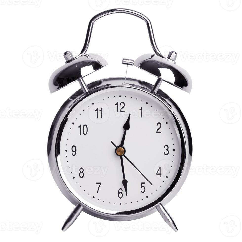 Half past twelve on an alarm clock 1364722 Stock Photo at Vecteezy