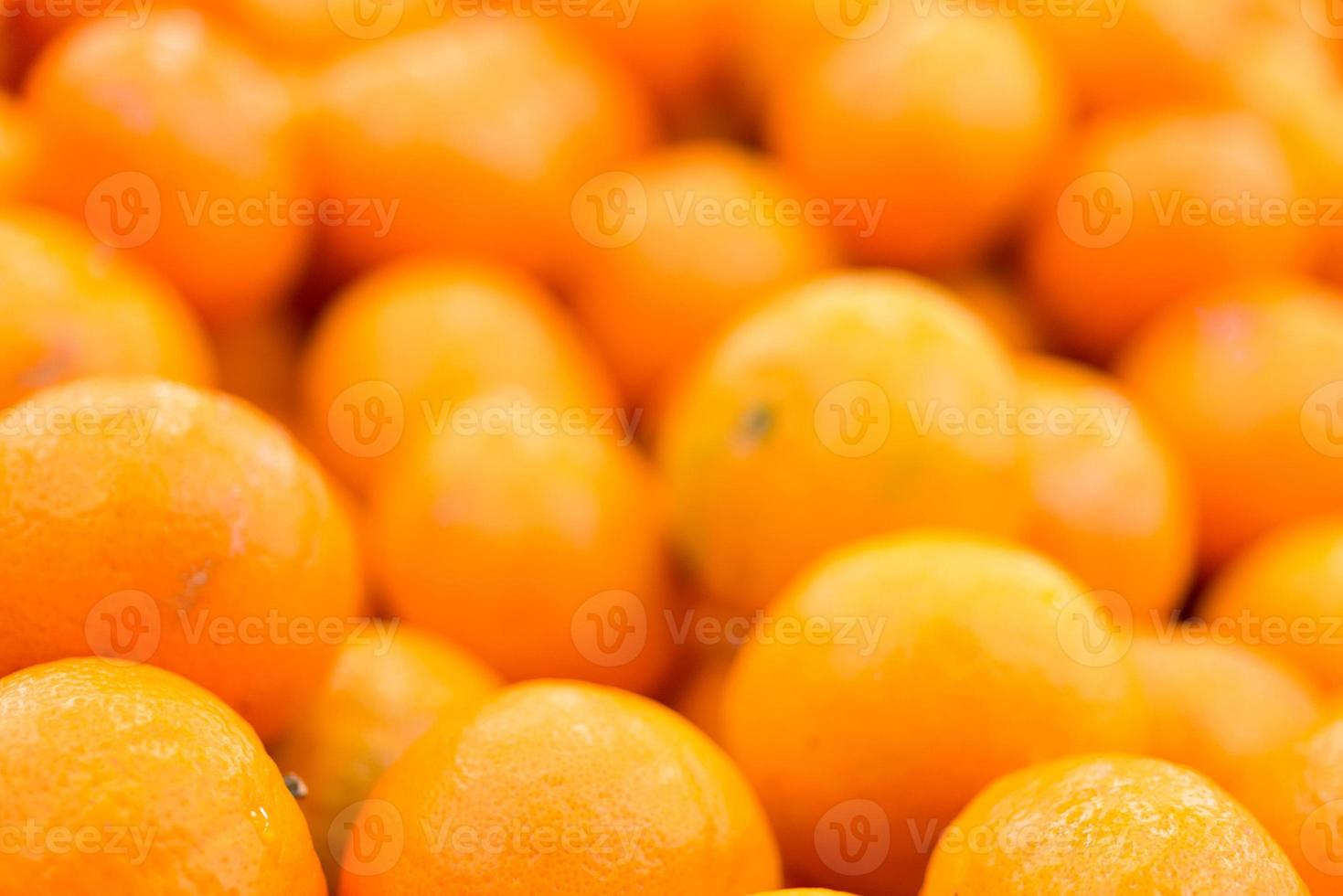 mandarinas con gota de agua foto